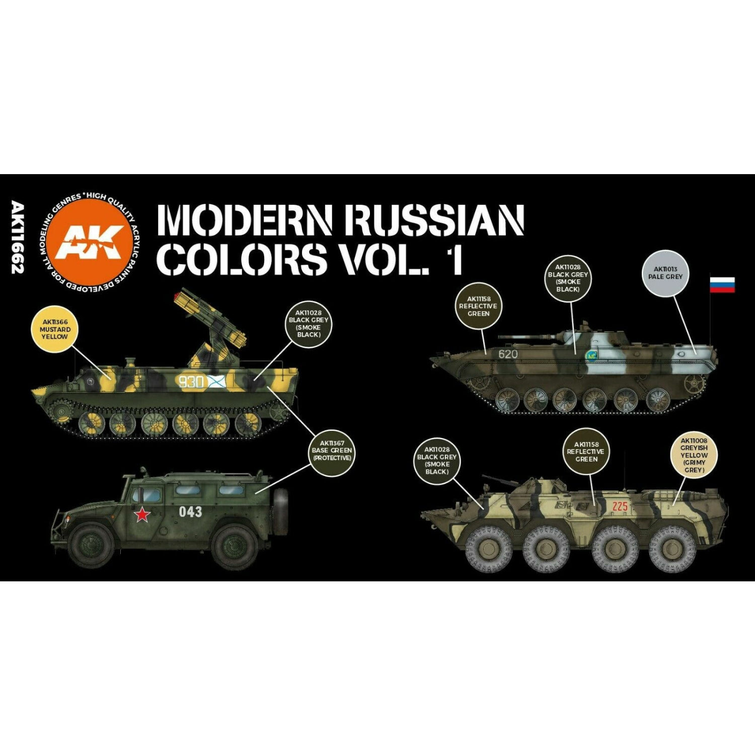 AK Interactive 3G Modern Russian Colours Vol 1 Nouveau