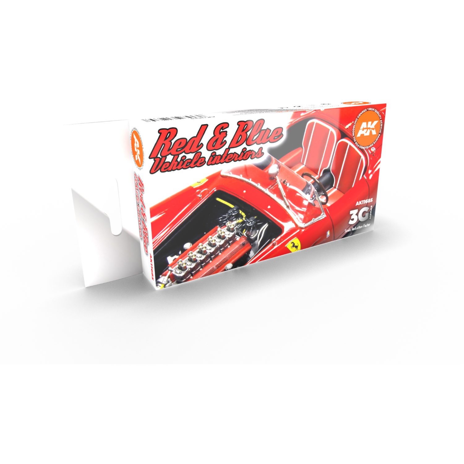 AK Interactive 3G Red And Blue Interior Colors New