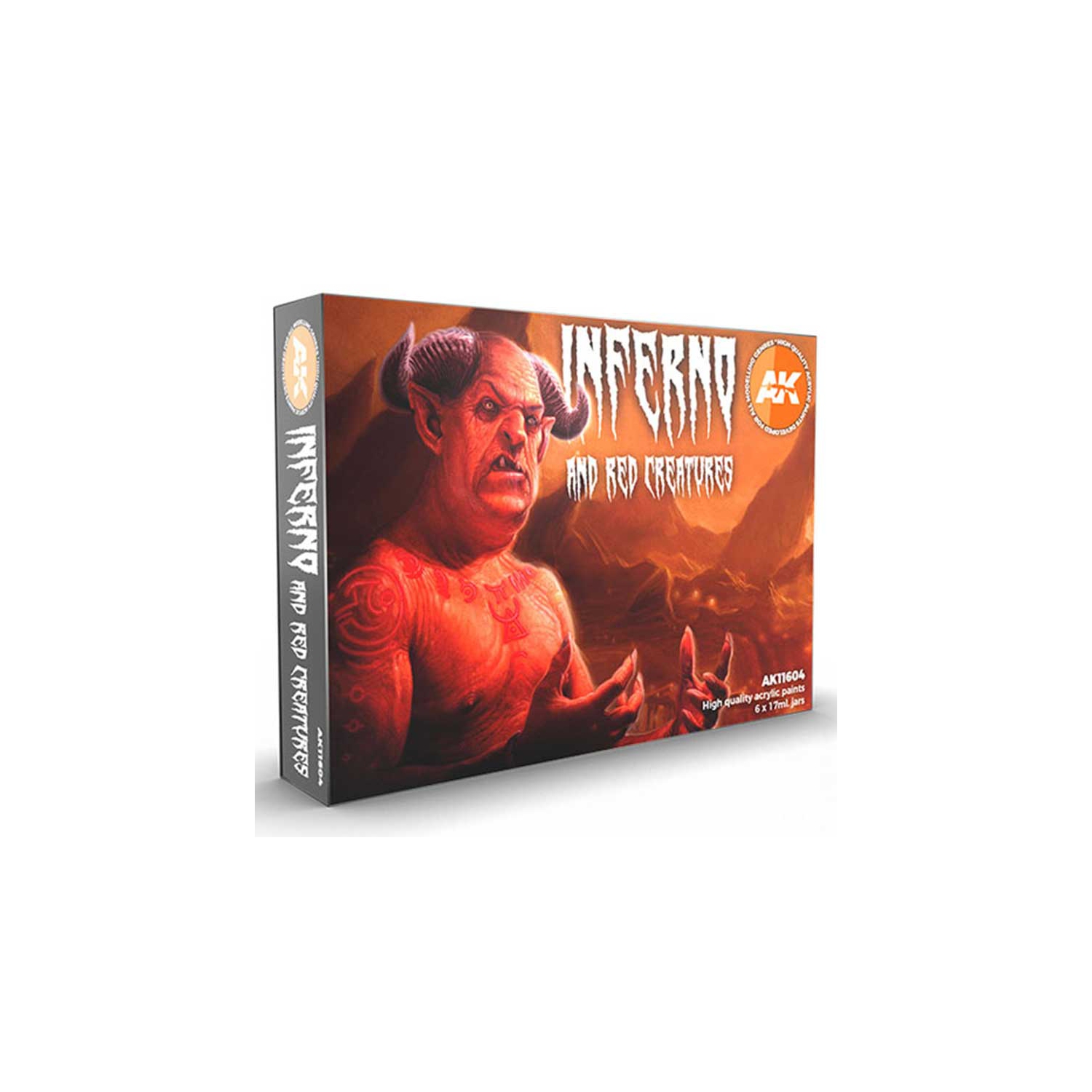 AK Interactive - Inferno and Red Models Acrylic Paint Set New