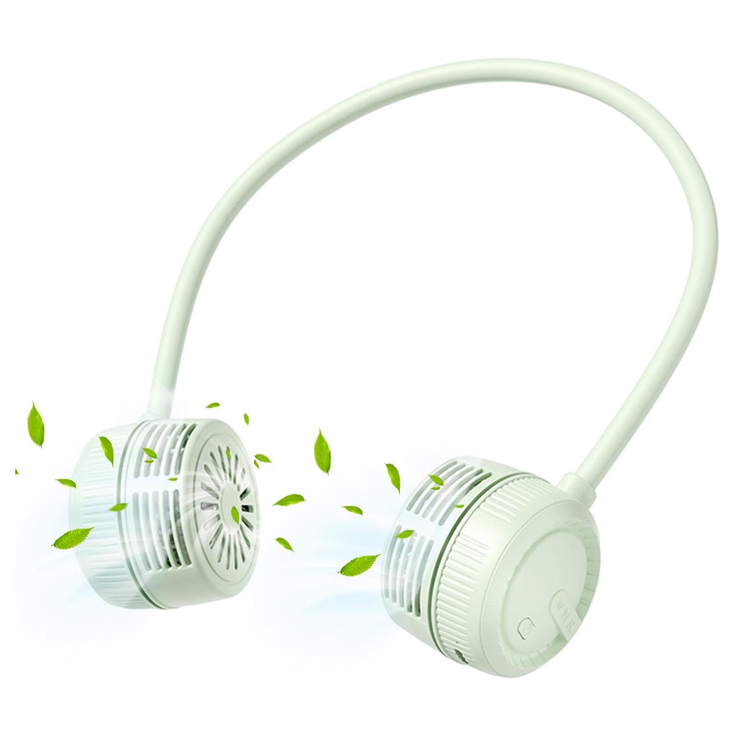 Ventilateurs de cou Ventilateur portatif pour le cou avec changement de 3 vitesses, Ventilateurs légers sans pales pour femmes Hommes Kids Bureaux