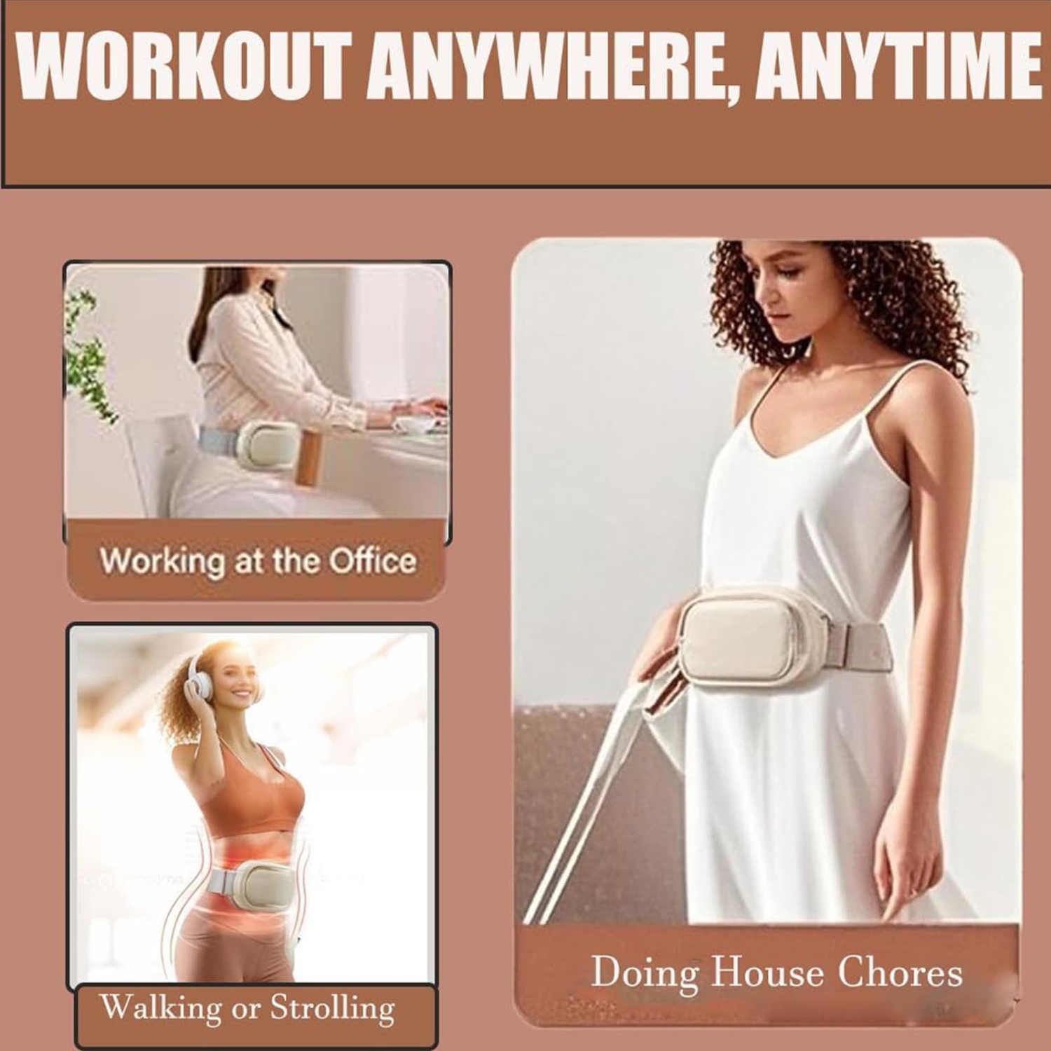 Machine amincissante abdominale Lazy rechargeable, machine amincissante abdominale Lazy, ceinture amincissante électrique sans fil