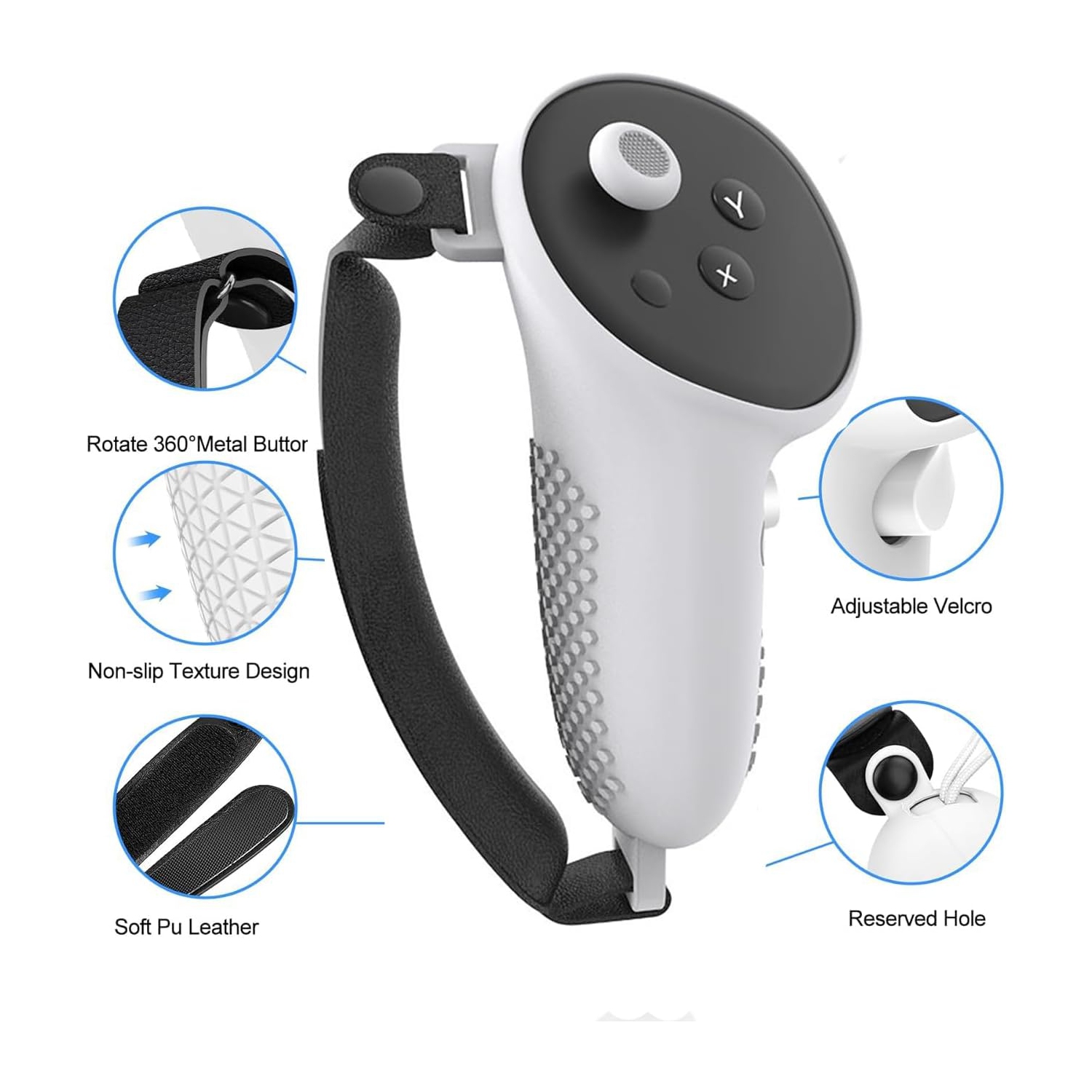 Meta Quest 3 Controller Silicone Case, Quest3 Console Case, Anti-Slip and Drop-Resistant 7-Pack VR Accessory - Red