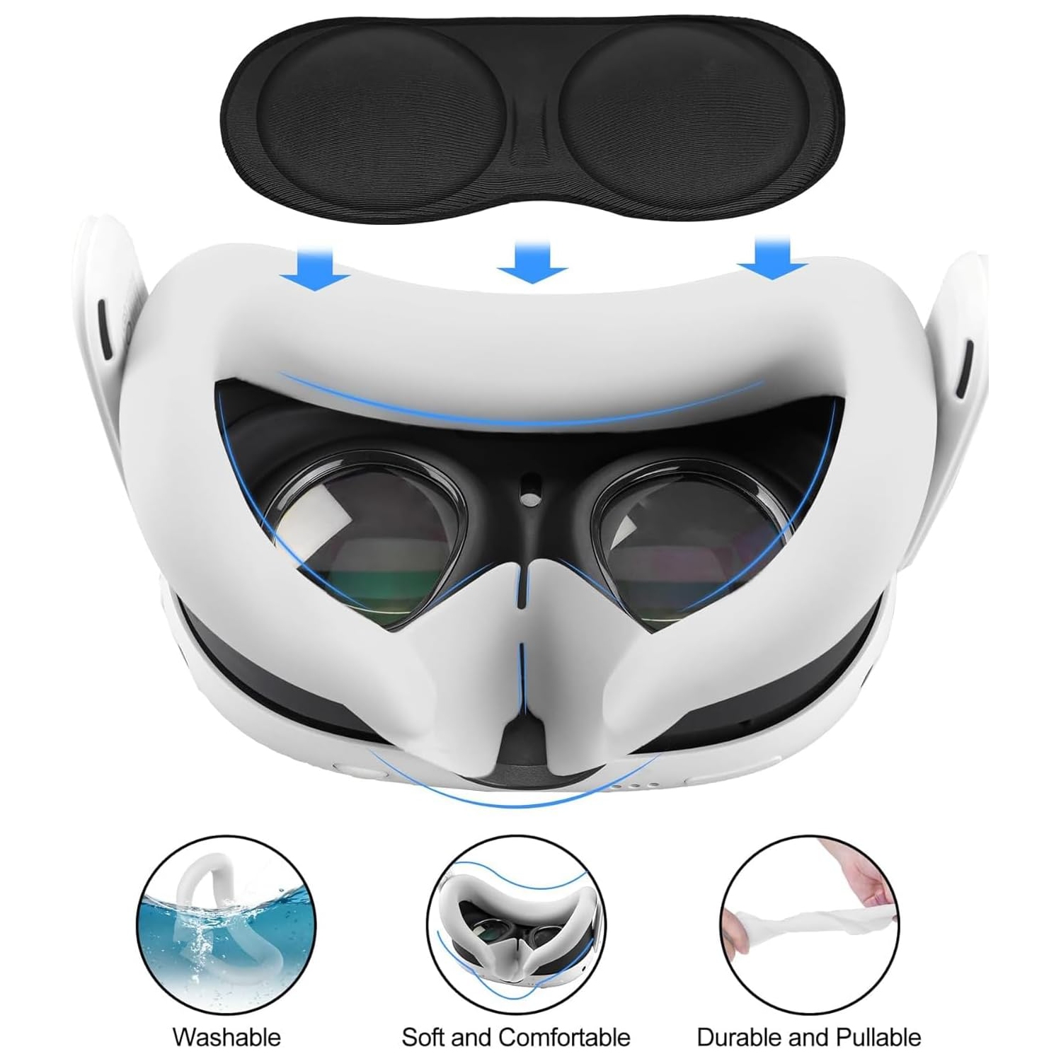 Meta Quest 3 Controller Silicone Case, Quest3 Console Case, Anti-Slip and Drop-Resistant 7-Pack VR Accessory - Red