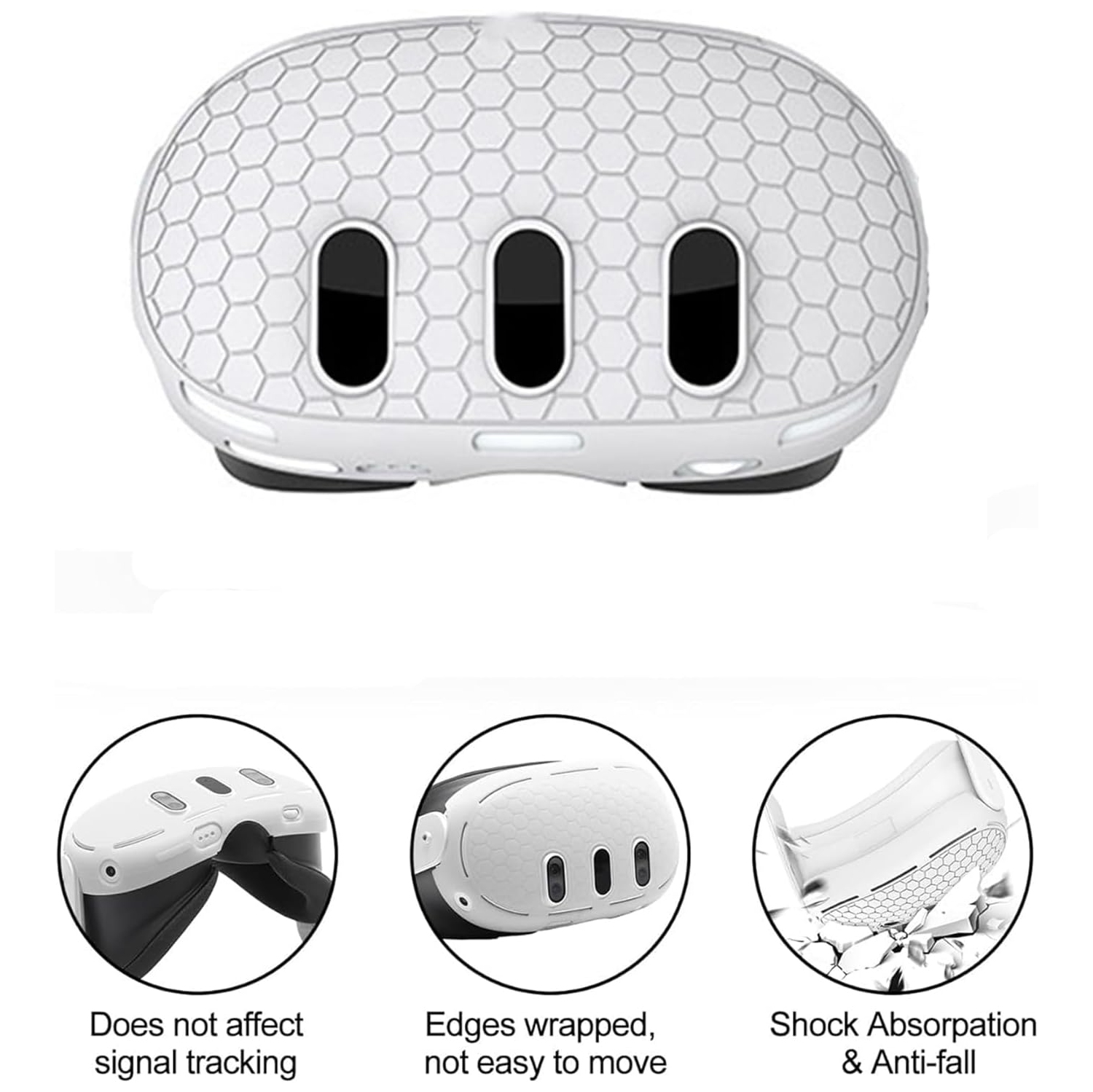 Meta Quest 3 Controller Silicone Case, Quest3 Console Case, Anti-Slip and Drop-Resistant 7-Pack VR Accessory - Purple