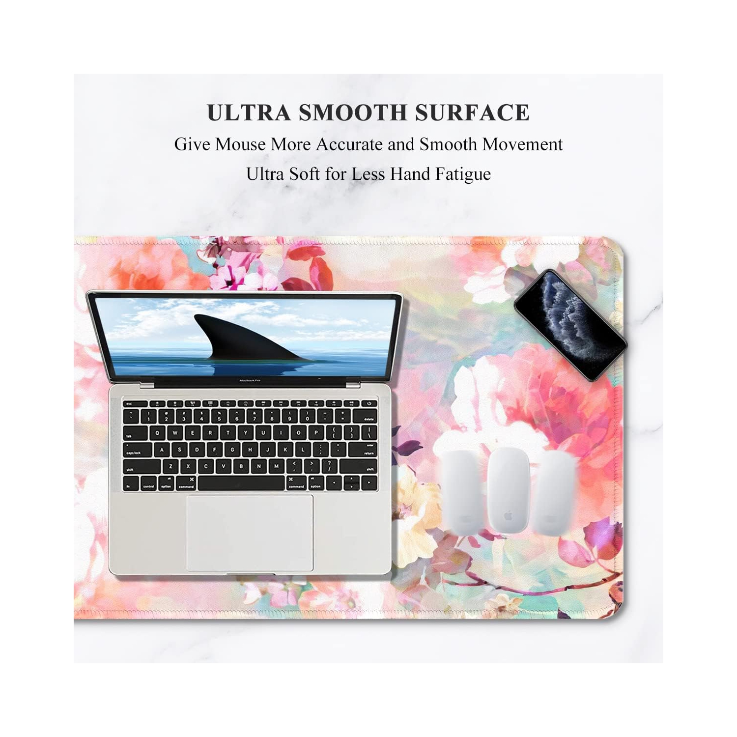 Large Mouse Extension Gaming Mouse Pad, Large Office Accessory Pad for Computer Keyboard and Laptop, School Office Home Desktop Protective Mouse