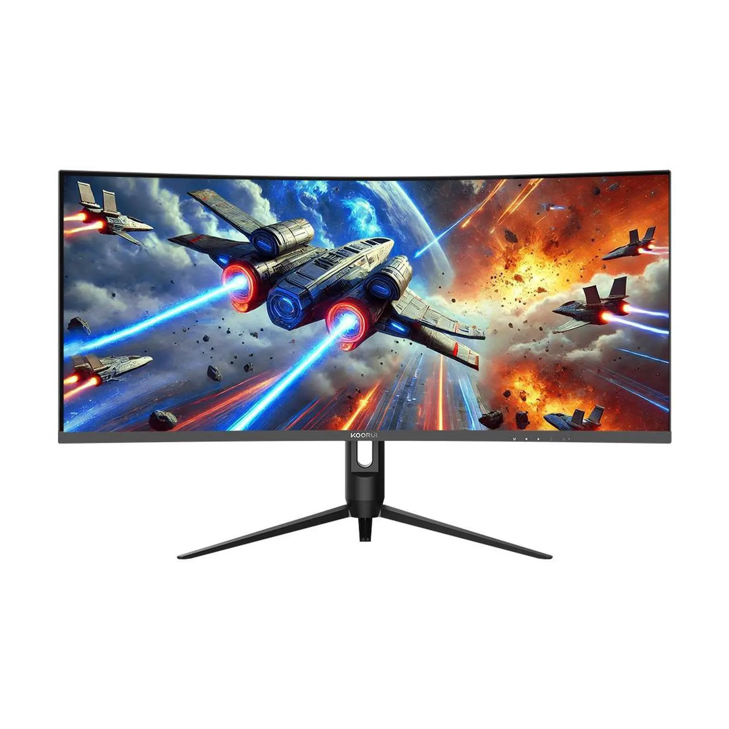 Moniteur de jeu 240&nbsp;Hz VA 3440 x 1440 de 34&nbsp;po de KOORUI FreeSync Premium 90 % DCI-P3 G3441XC