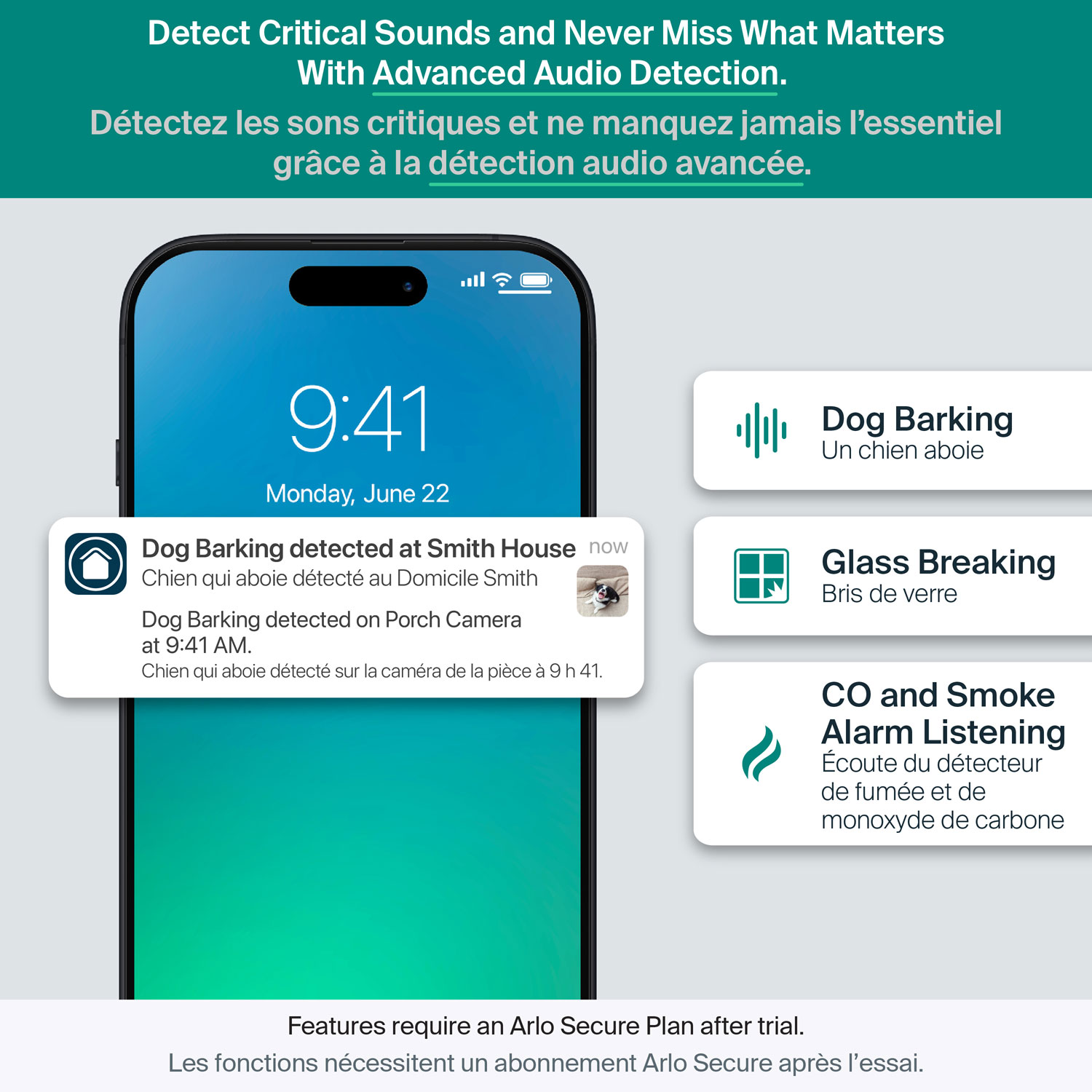 Caméra de surveillance d'intérieur 2K panoramique/inclinable à brancher avec fil Arlo - Blanc