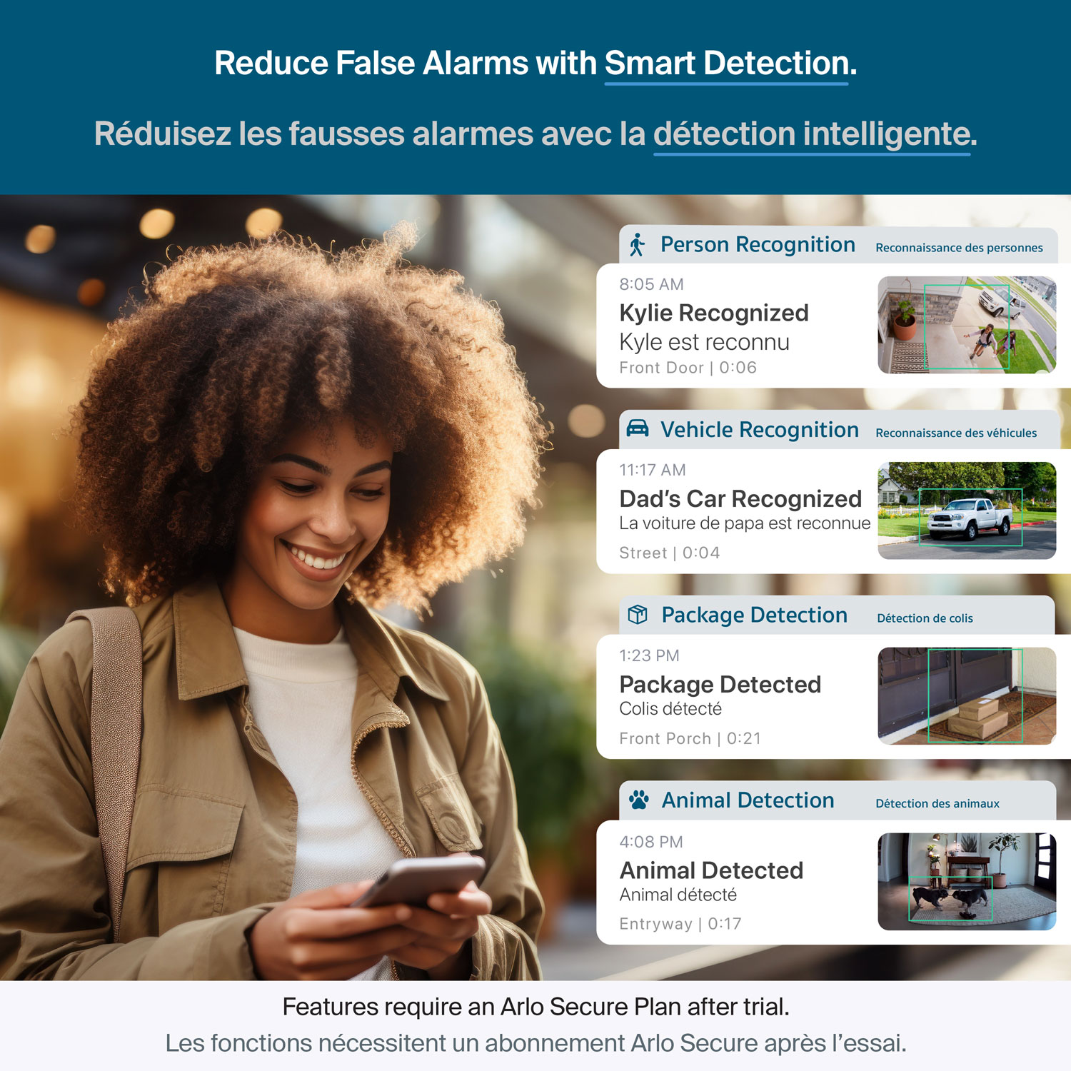 Caméra de surveillance sans fil 2K HDR 6e génération Arlo Pro - Blanc