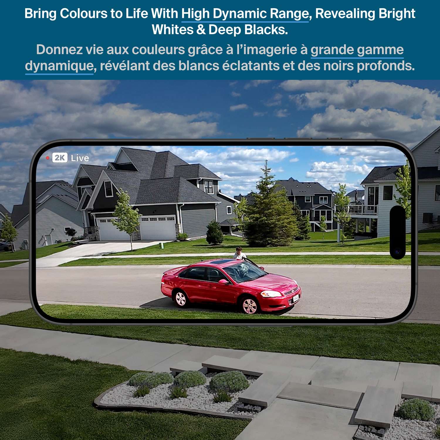 Caméra de surveillance sans fil HDR 2K 6e génération Arlo Pro - Blanc - Paquet de 2