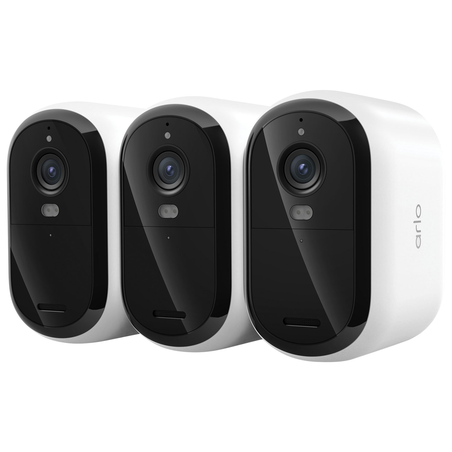 Caméra de surveillance sans fil 2K 3e génération Arlo Essential XL - Blanc- Paquet de 3
