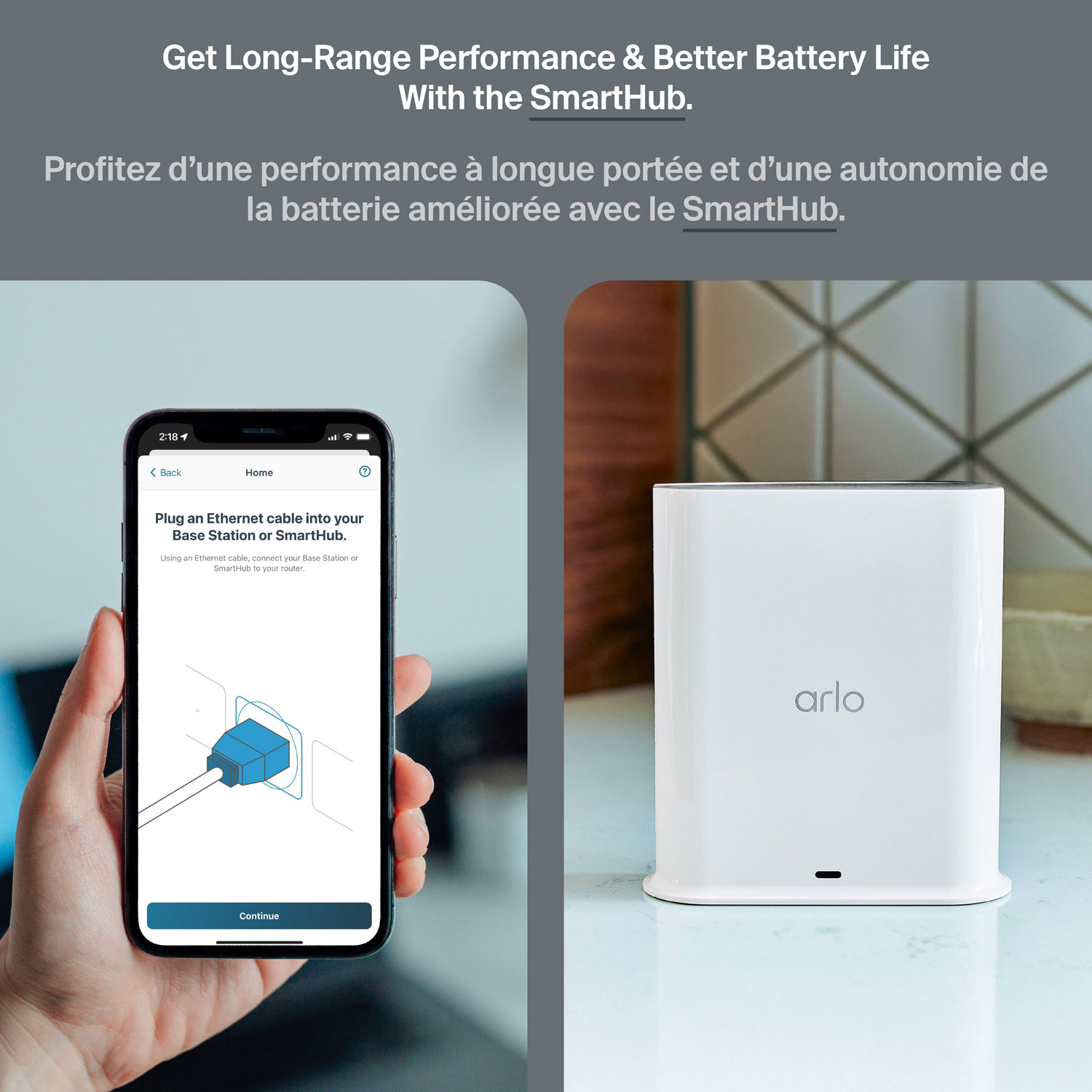 Caméra de surveillance sans fil HDR 4K 3e génération Arlo Ultra - Blanc - Paquet de 2