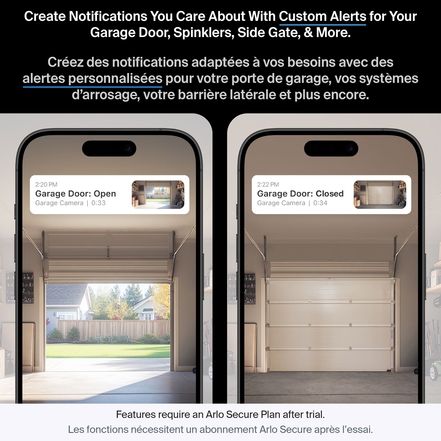 Caméra de surveillance à projecteur d'illumination avec fil 2K Pro 3 d'Arlo - Blanc