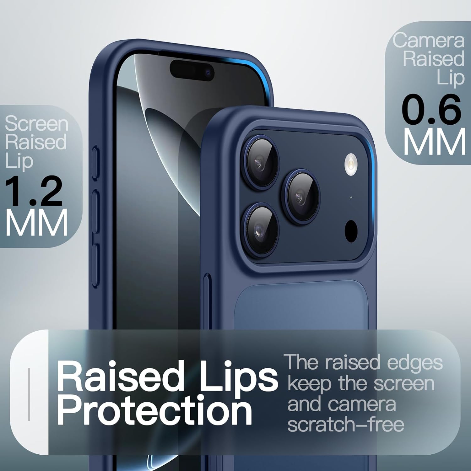 JETech Matte Case for iPhone 17 Pro 6.3-Inch, Shockproof Military Grade Drop Protection, Frosted Translucent Back Minimalist Phone Cover,