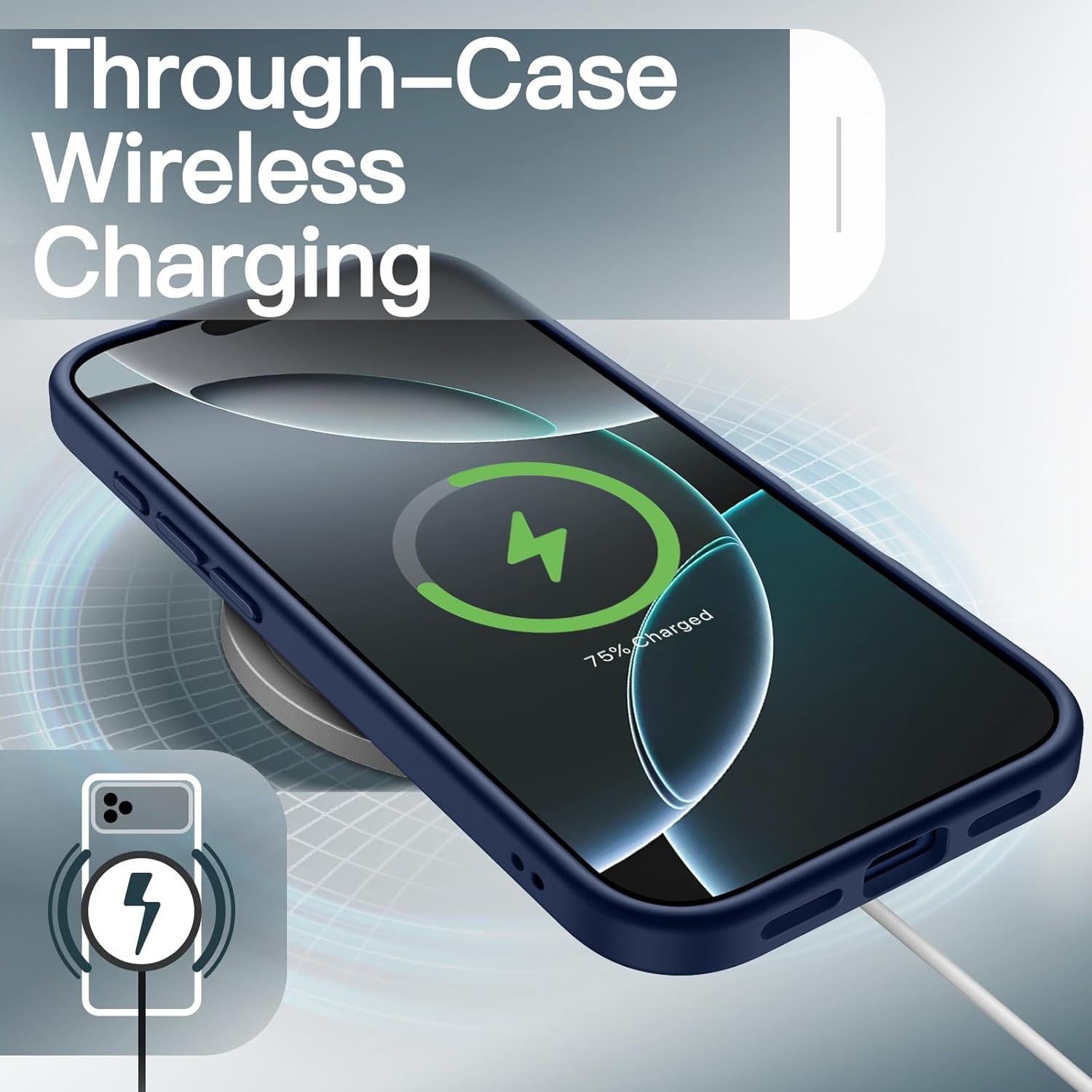 JETech Matte Case for iPhone 17 Pro 6.3-Inch, Shockproof Military Grade Drop Protection, Frosted Translucent Back Minimalist Phone Cover,