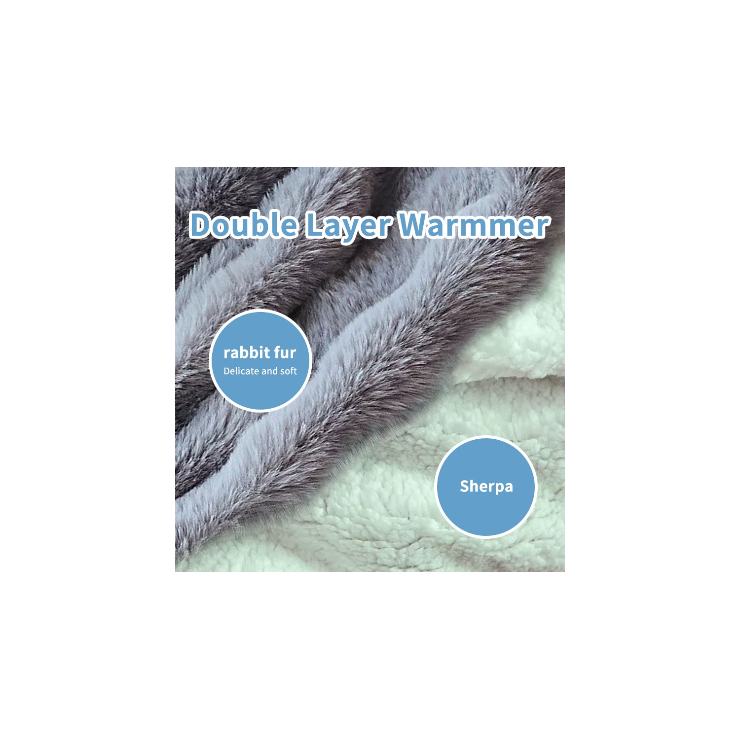 Extra Long-Lasting 12-Hour Electric Heated Blanket with Dual Control - Ultra-Thermal Plush Sherpa Heating, 9 Heat Settings & Auto Shut-Off - Overheat