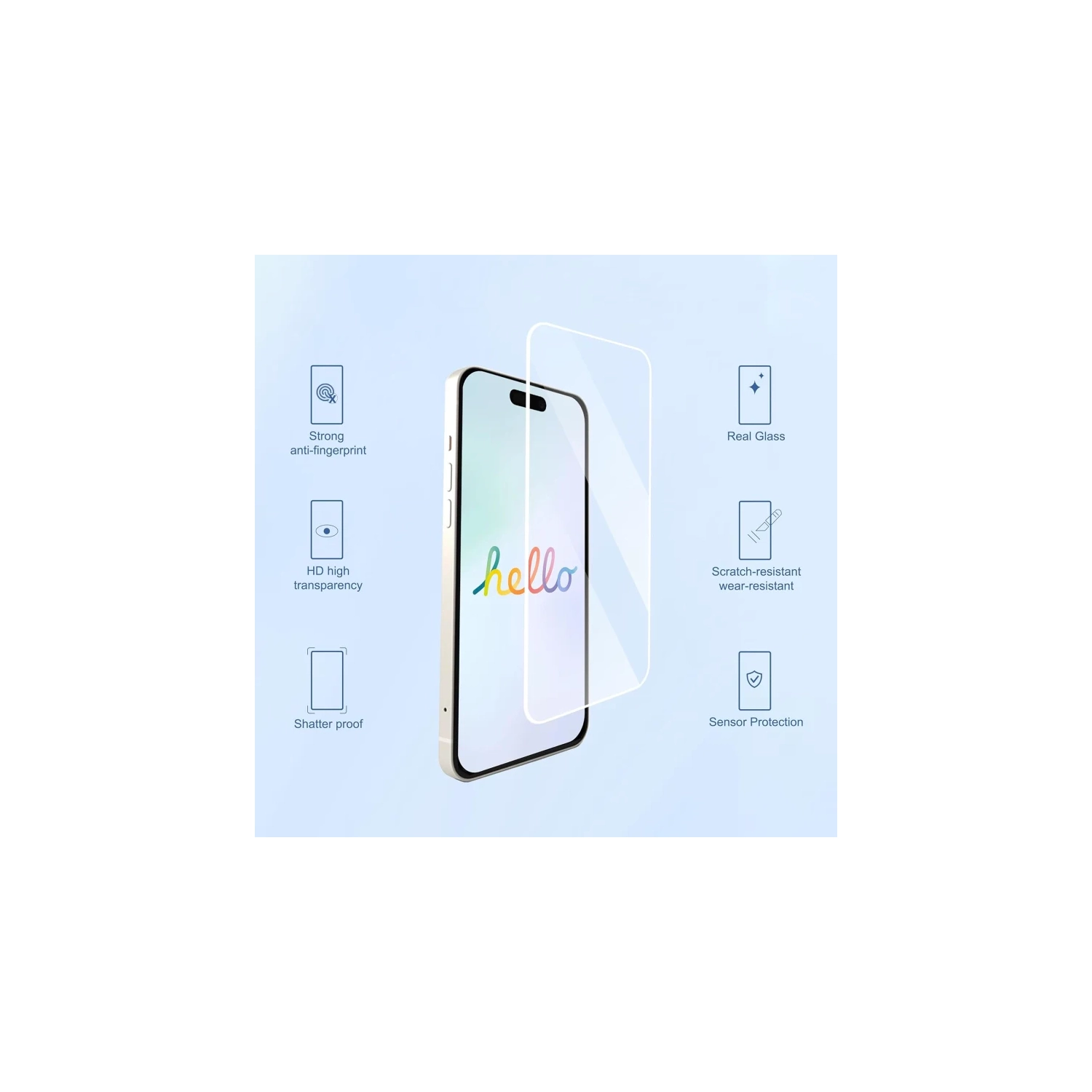 Paquet de 3 protecteurs d'écran pour iPhone 17 Pro Max de 6,9 po + paquet de 3 protecteurs de lentille de caméra, verre trempé compatible avec