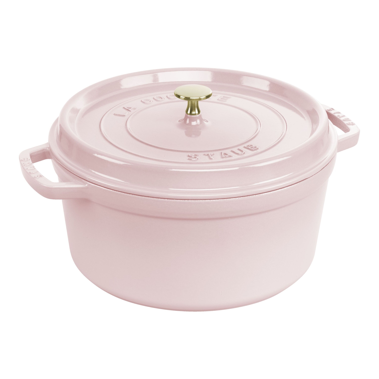 Cocotte ronde en fonte 6,75&nbsp;L DE STAUB La Cocotte, rose sorbet