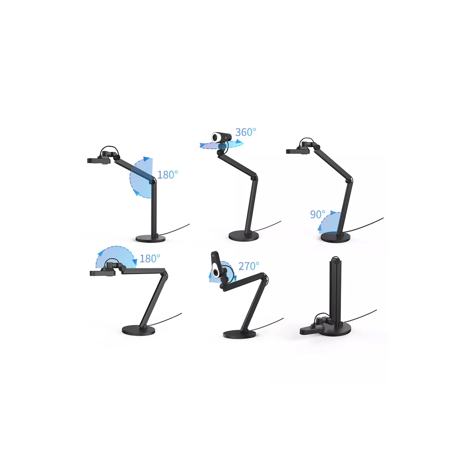 JOYUSING 4K Document Camera Webcam - Auto Focus Web Cam for Online Teaching, Web Conferencing & Distance Learning - Compatible with Mac, Windows &