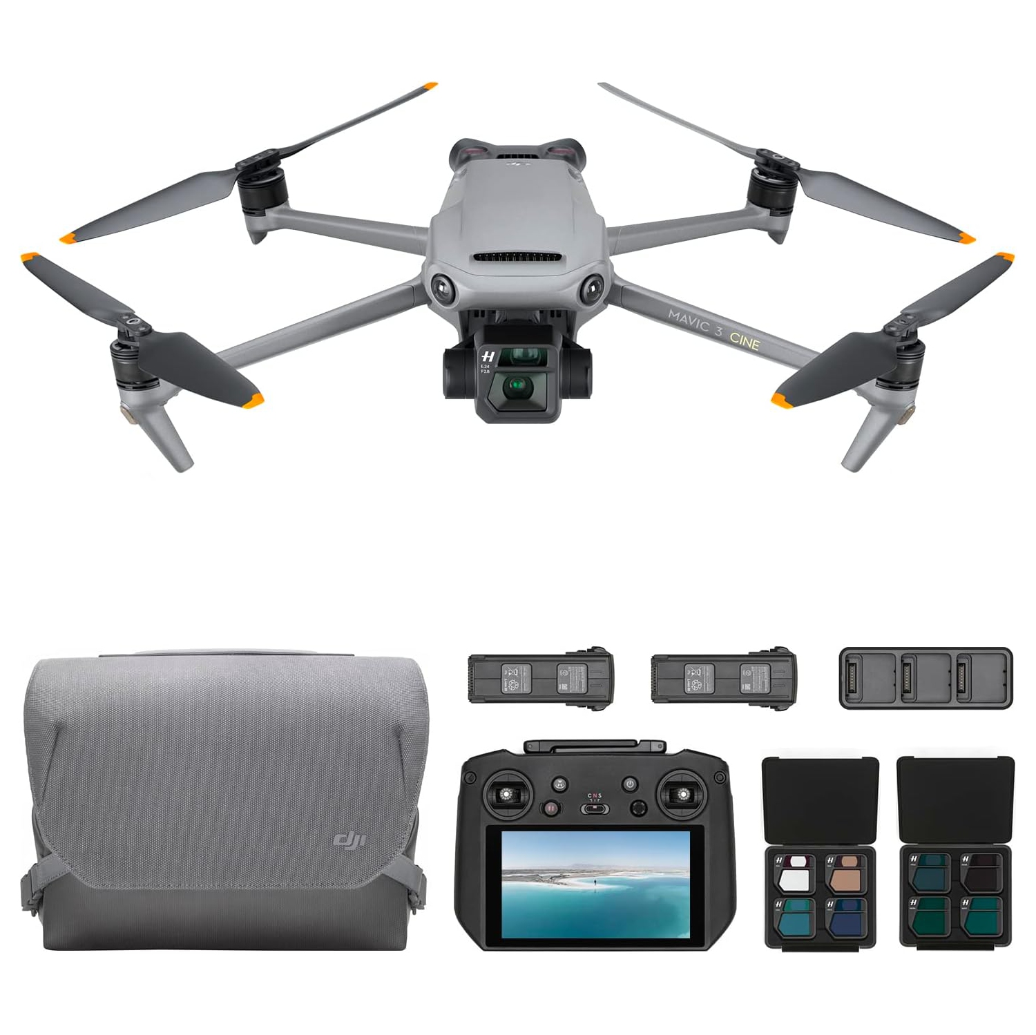 DJI Mavic 3 Cine Premium Combo - Camera Drone with 4/3 CMOS Hasselblad Camera, 5.1K Video, Omnidirectional Obstacle Sensing, 46-Min Flight