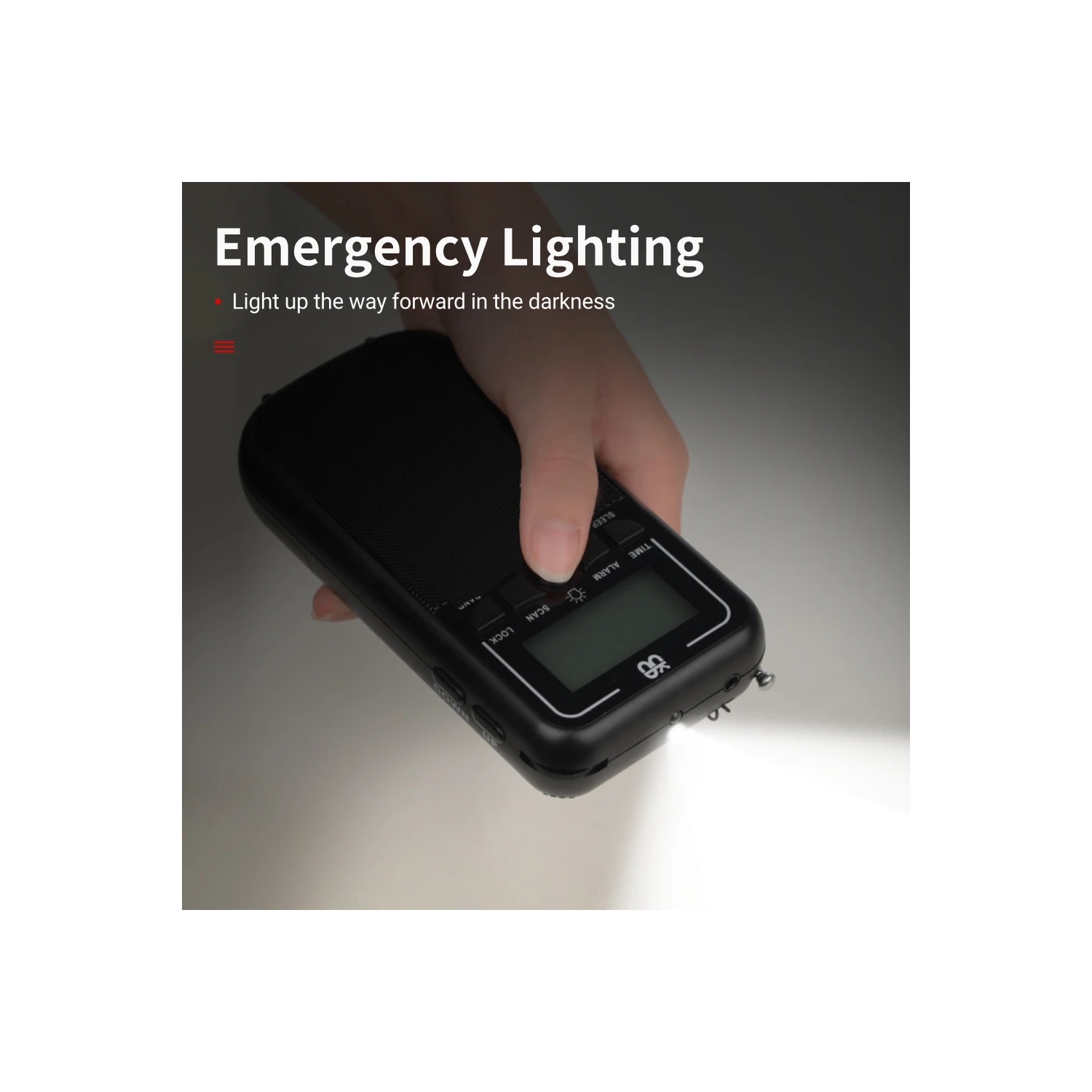 AM portatif ​​Radio FM SW, radio à transistors avec écran LCD, haut-parleur, lampe de poche LED, radio à piles pour usage extérieur et d'urgence,