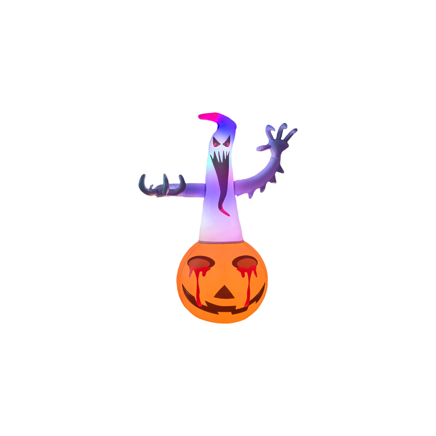 LED Halloween inflatable decoration ghost pumpkin outdoor waterproof lawn garden layout horror funny atmosphere hanging ornaments Christmas decoration
