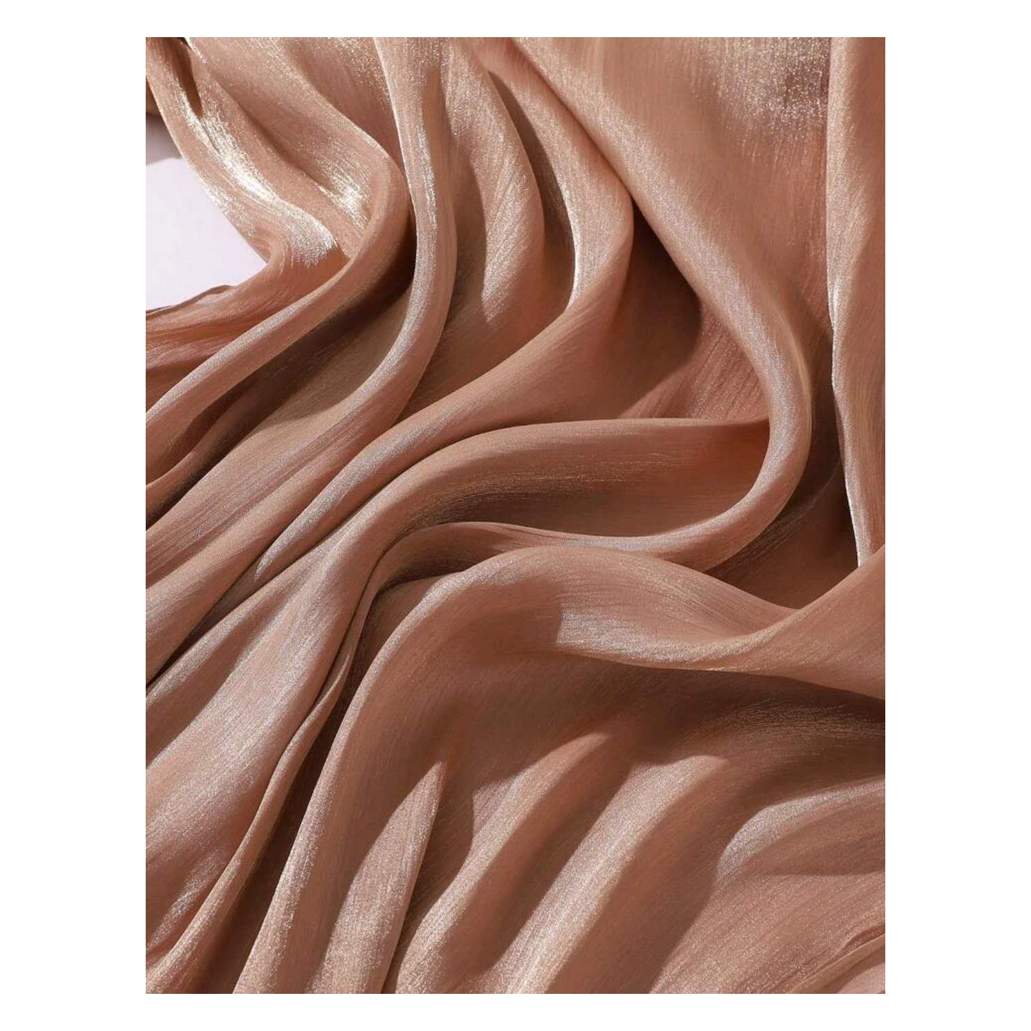 Premium Soft Shimmer Hijab Head Scarf for Islamic Muslim Hair Wraps Women Lightweight Scarves Sheer Crepe Shawl - Color 16