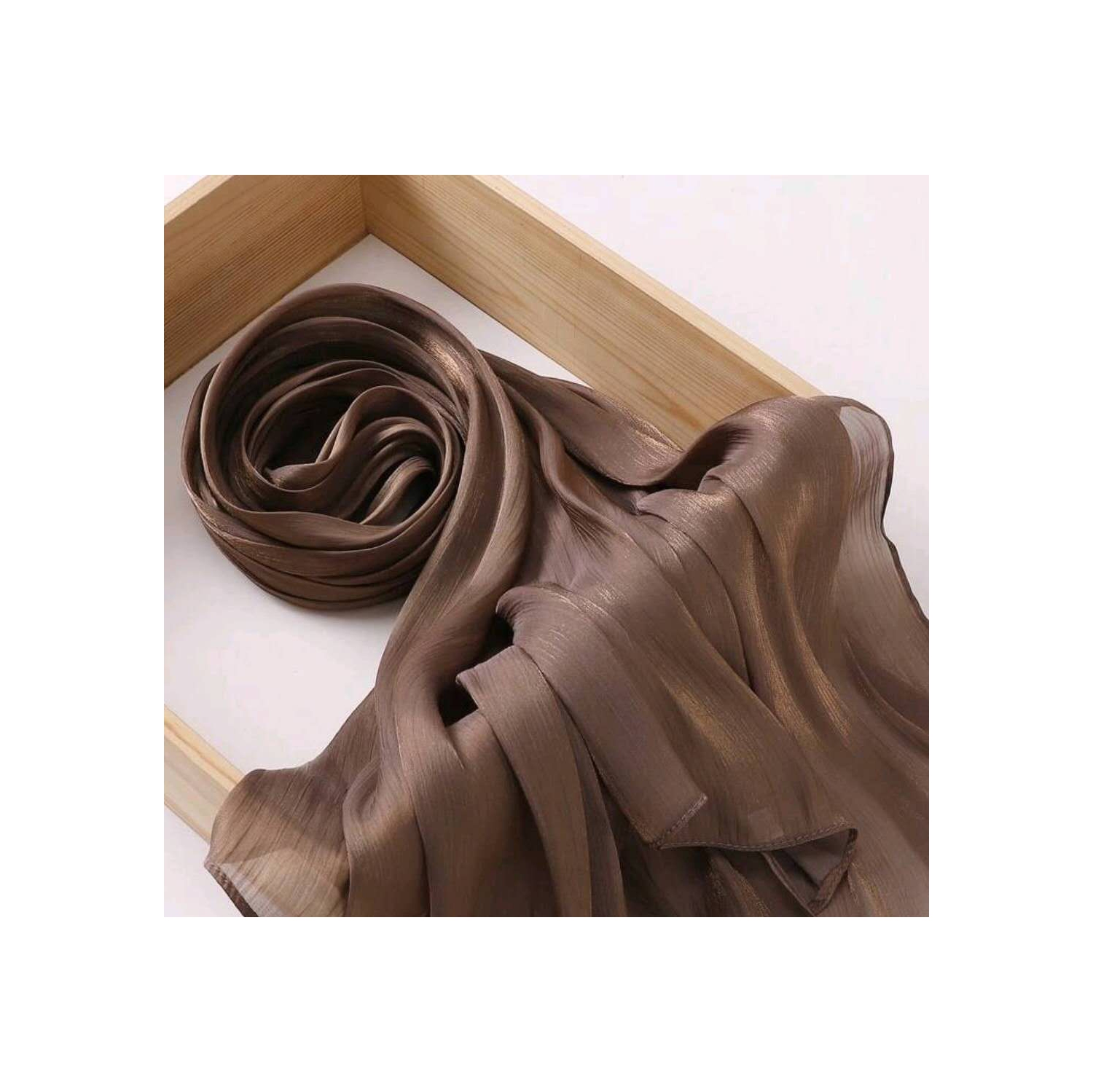 Écharpe à tête d'hijab douce et brillante de qualité supérieure pour cheveux musulmans islamiques Wraps pour femmes écharpes légères crêpes diaphanes