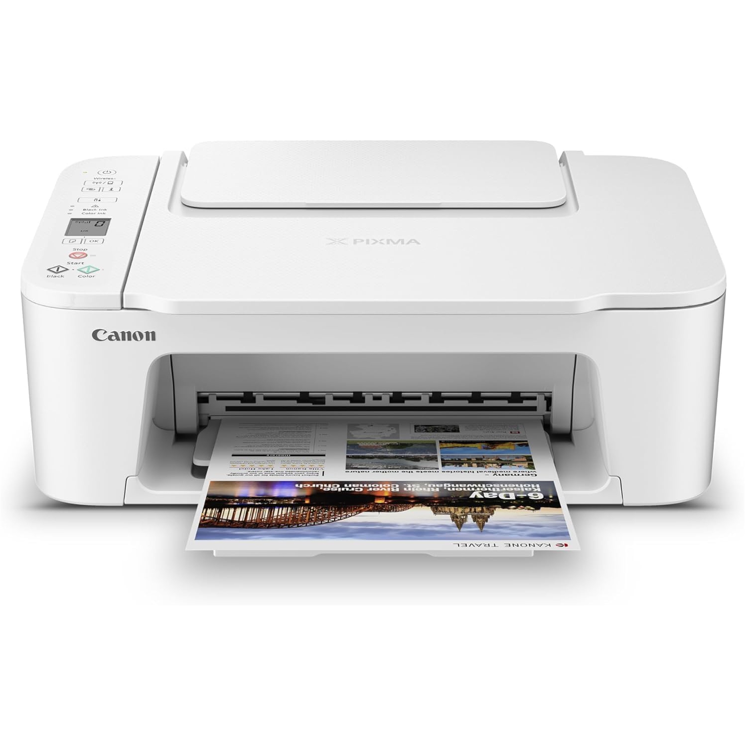 Canon PIXMA TS3720 Wireless All-in-One Printer - White