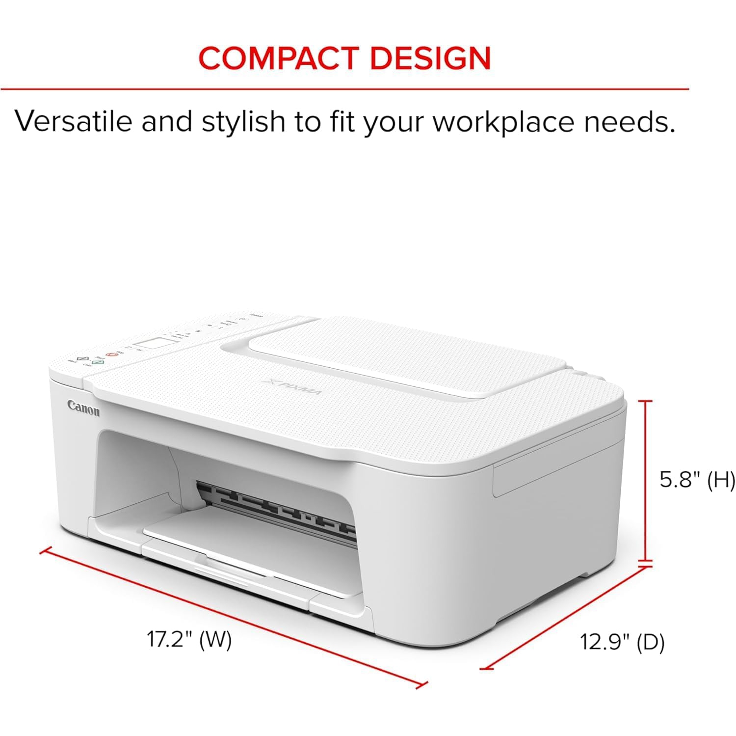 Canon PIXMA TS3720 Wireless All-in-One Printer - White