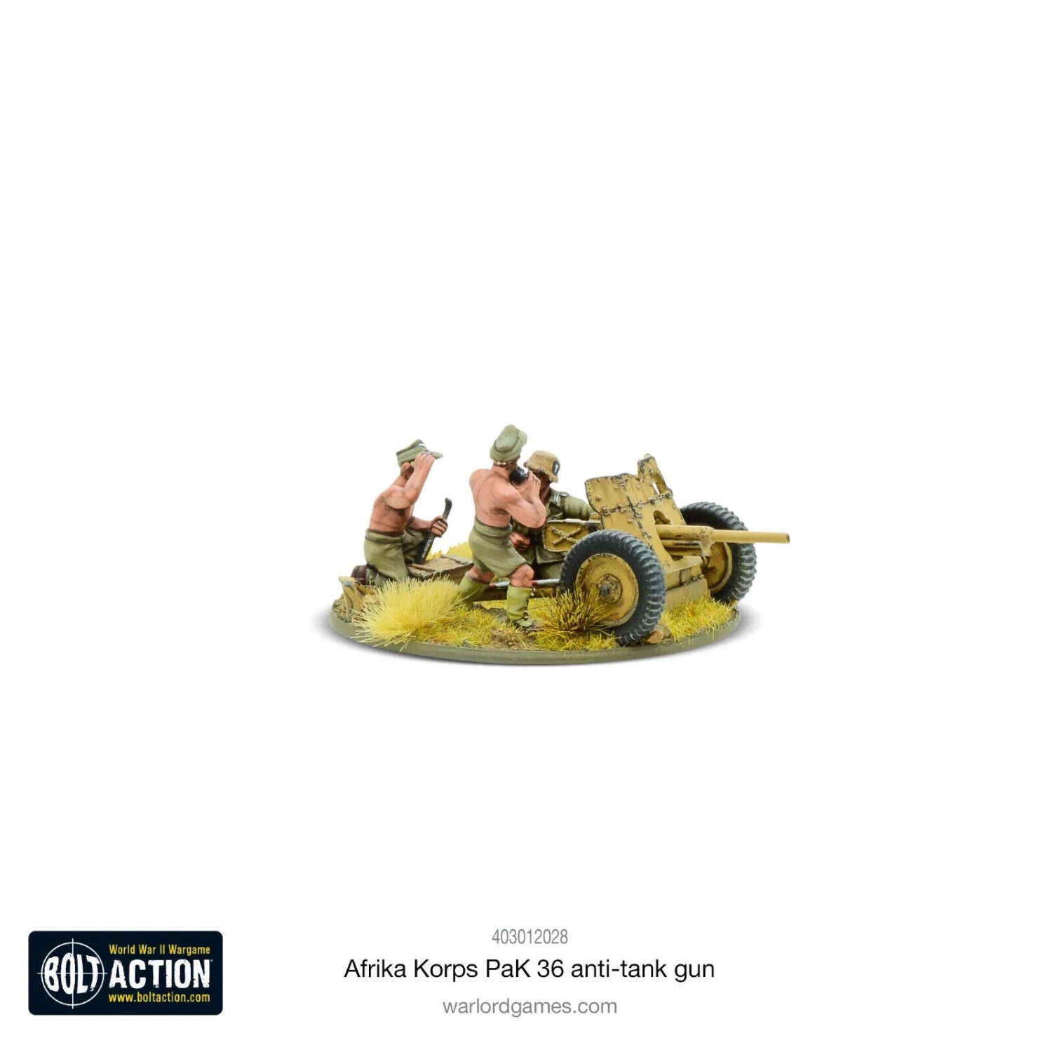 Bolt Action German Afrika Korps Pak 36 light anti-tank gun New