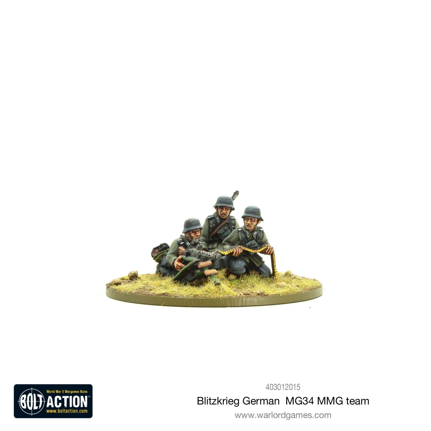 Bolt Action German Blitzkreig MG34 Team (1939-42) New