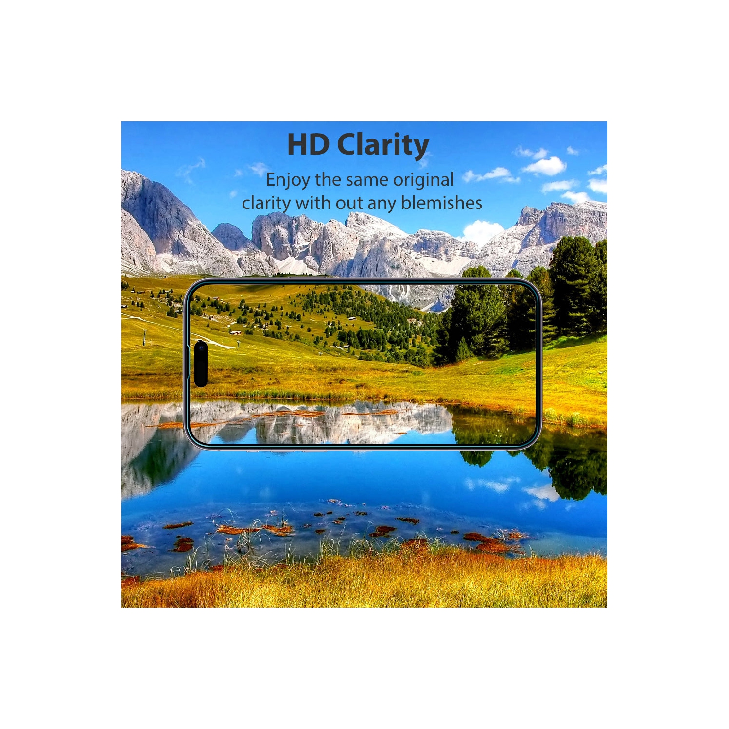 Étui [Shield] d'Uolo pour iPhone Air, verre trempé incassable, clarté HD [étui], plateau d'alignement