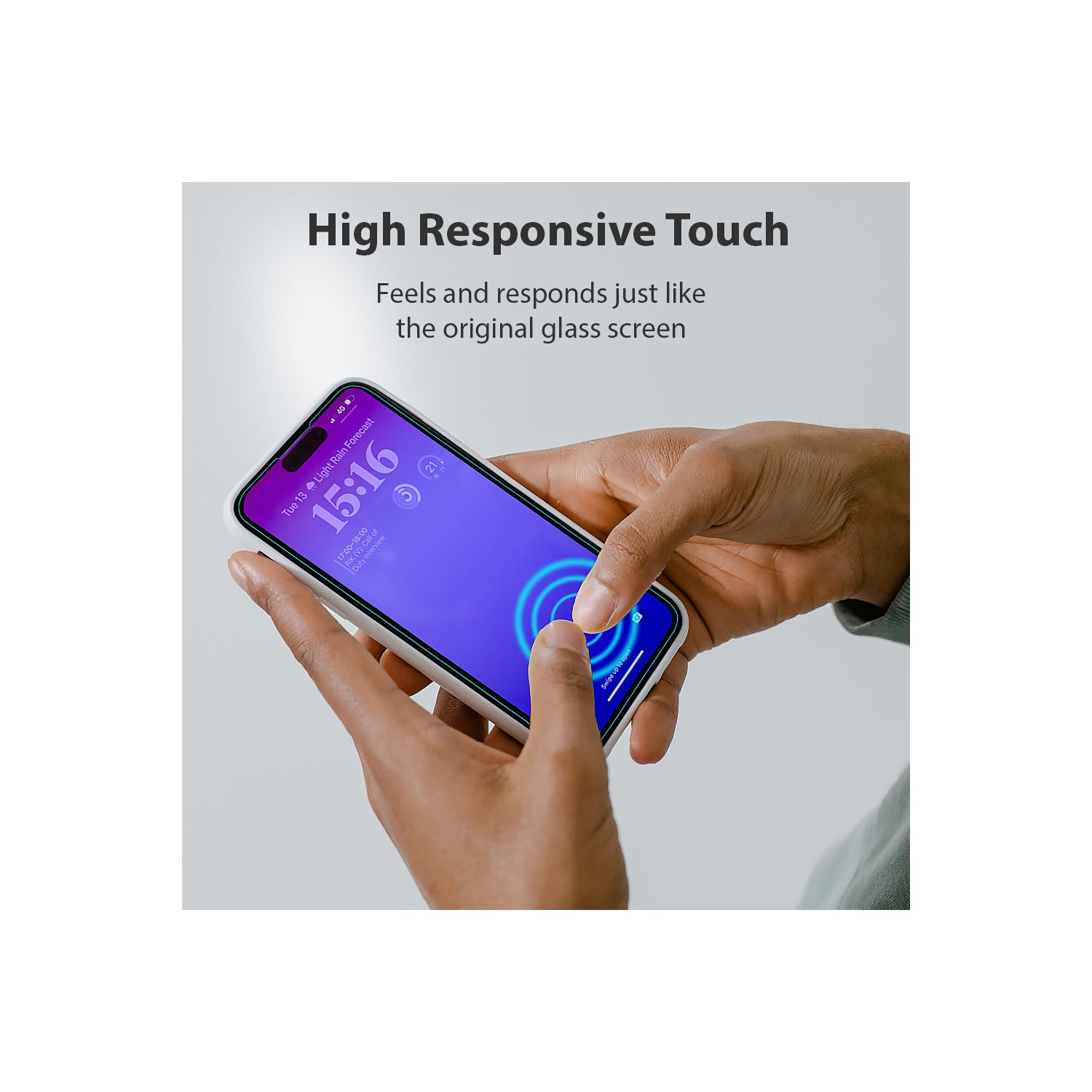 Étui [Shield] d'Uolo pour iPhone Air, verre trempé incassable, clarté HD [étui], plateau d'alignement