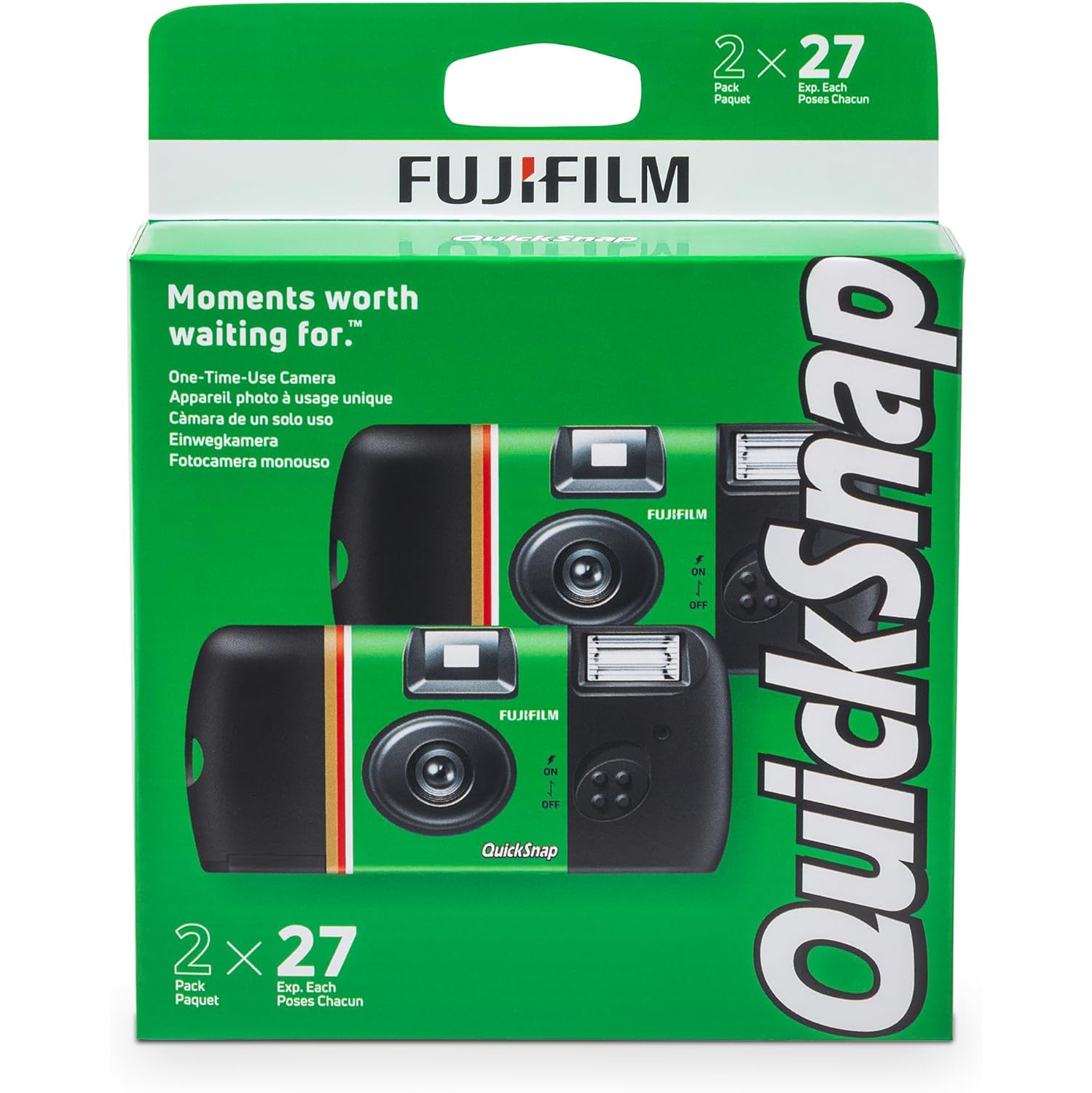 Fujifilm QuickSnap Flash 400 One-Time-Use Camera - 2 Pack