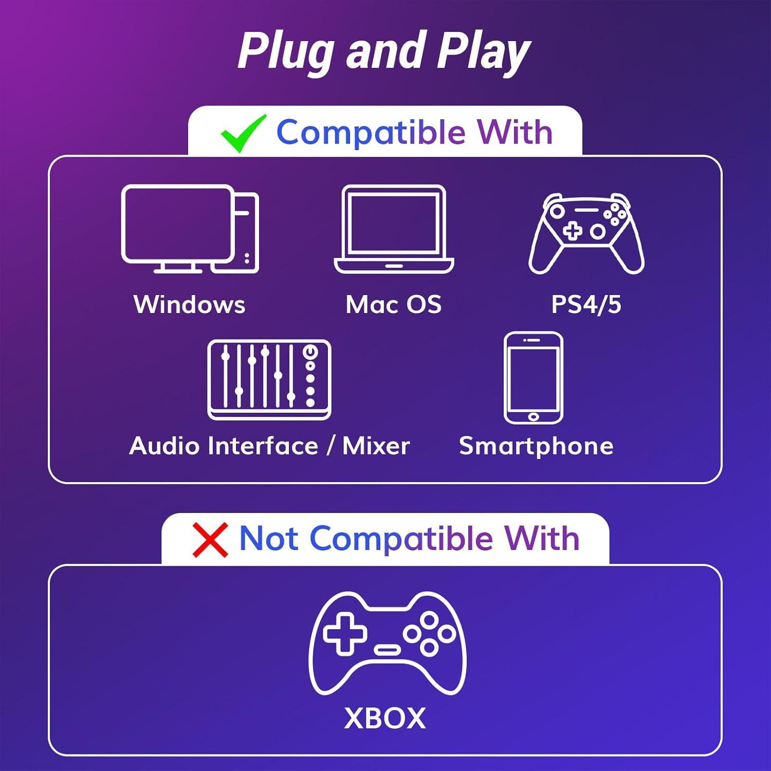 Dynamic Microphone, TONOR USB/XLR PC Computer Gaming Mic with Desktop Stand for Podcast Recording, Live Streaming, YouTube, Singing, Studio Microfono