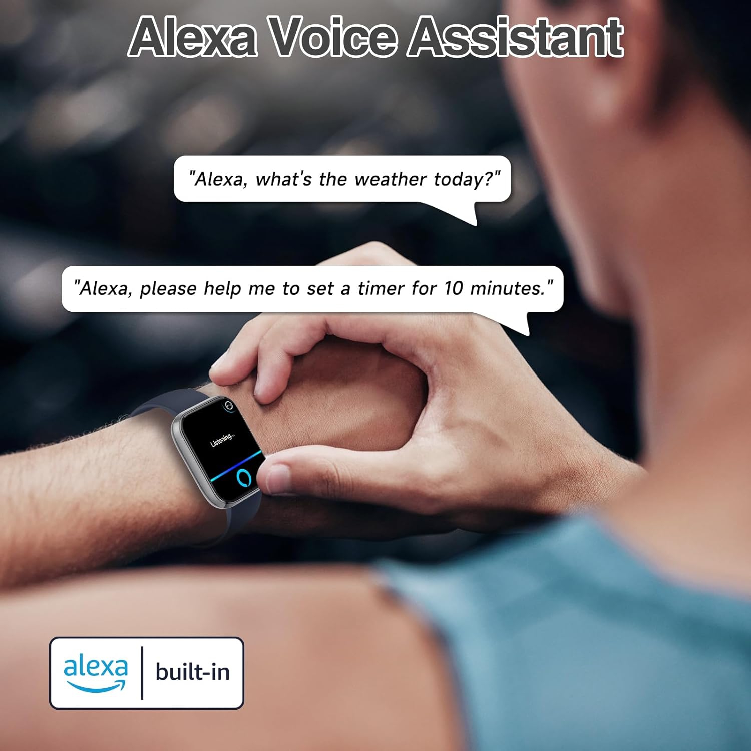 Mehiaz Smart Watch for Men Women with Bluetooth Call,Alexa Built-in Smartwatch,1.83"DIY Dial Fitness Watch with Sleep Heart Rate SpO2 Monitor,100+