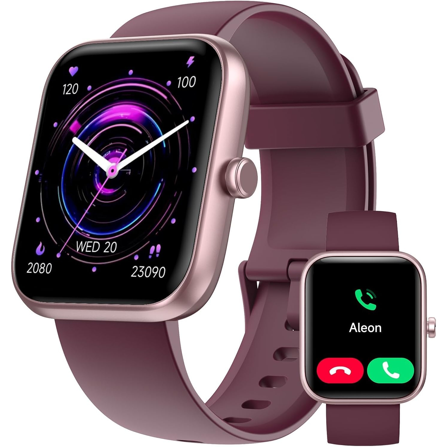 Mehiaz Smart Watch for Men Women with Bluetooth Call,Alexa Built-in Smartwatch,1.83"DIY Dial Fitness Watch with Sleep Heart Rate SpO2 Monitor,100+