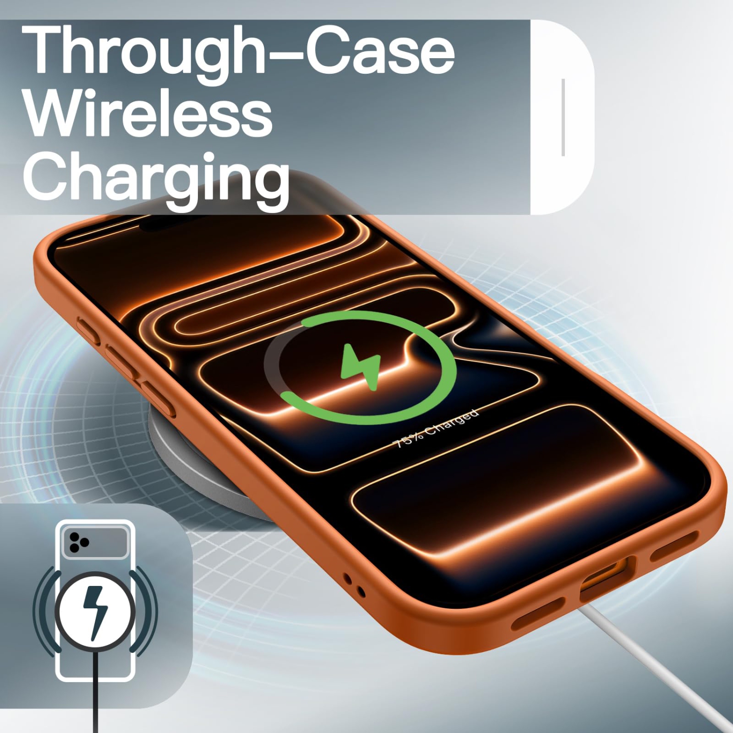 iPhone 17 Pro 6.3-Inch, Shockproof Military Grade Drop Protection, Frosted Translucent Back Minimalist Phone Cover, Anti-Fingerprint