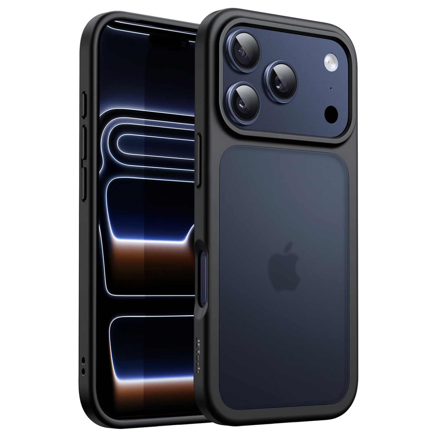 iPhone 17 Pro 6.3-Inch, Shockproof Military Grade Drop Protection, Frosted Translucent Back Minimalist Phone Cover, Anti-Fingerprint