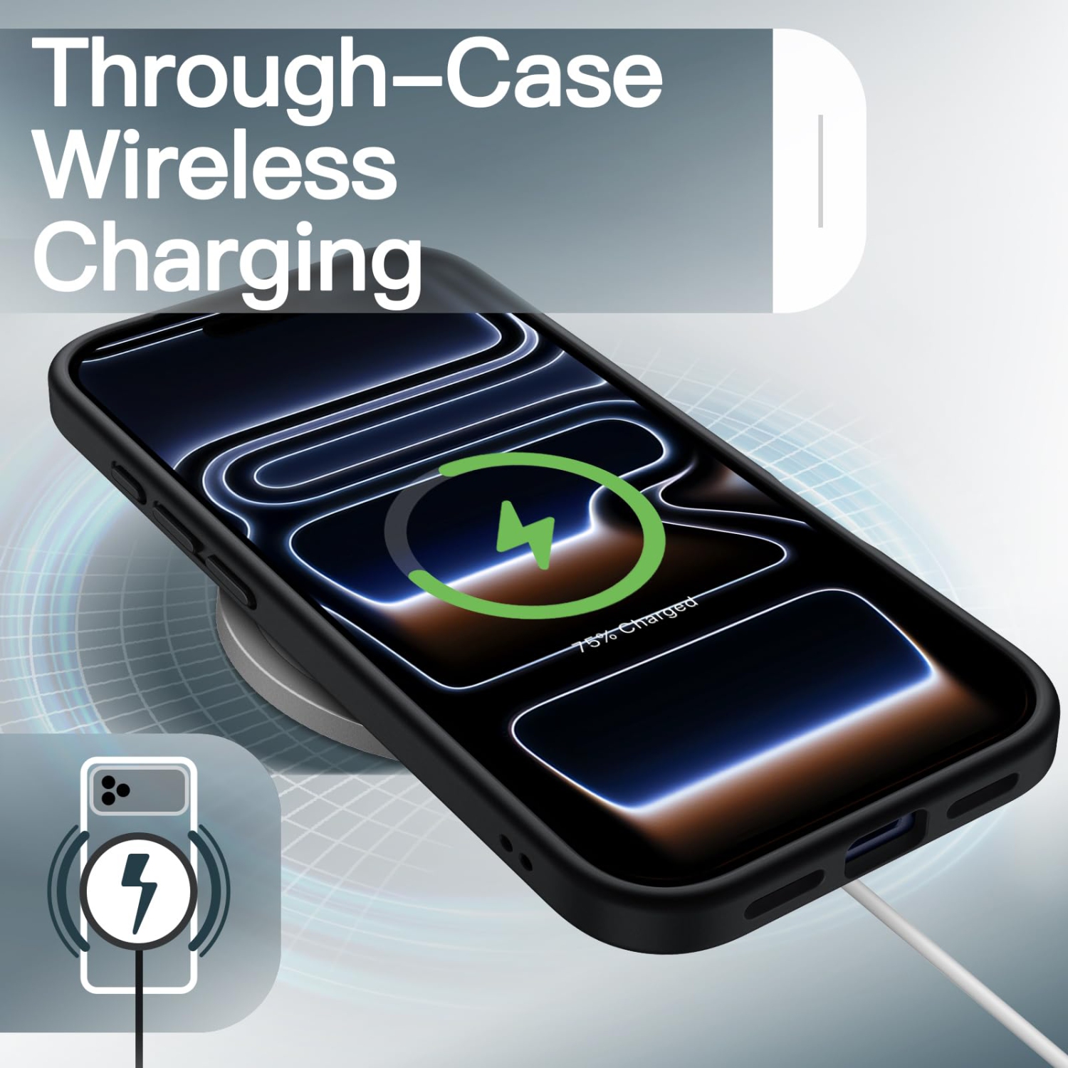 iPhone 17 Pro 6.3-Inch, Shockproof Military Grade Drop Protection, Frosted Translucent Back Minimalist Phone Cover, Anti-Fingerprint