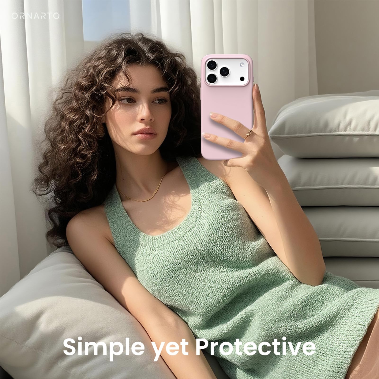 Compatible with iPhone 17 Pro Case,Slim Liquid Silicone 4 Layers Soft Gel Rubber Shockproof Protective Phone Case 6.3" with Anti-Scratch Microfiber