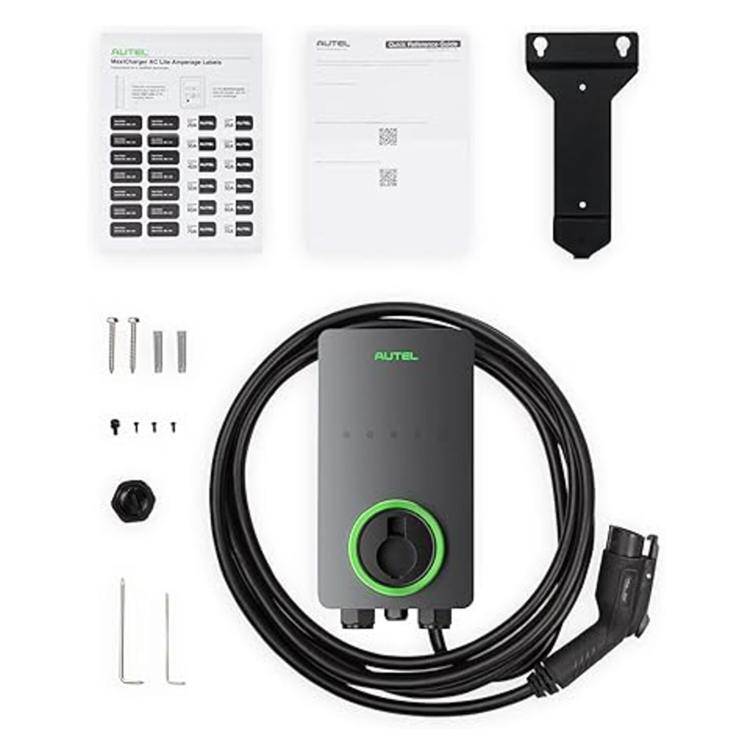 Autel Home Smart Electric Vehicle Charger up to 50Amp, 240V, Indoor/Outdoor Car Charging Station with Level 2, Wi-Fi and Bluetooth Enabled EVSE,