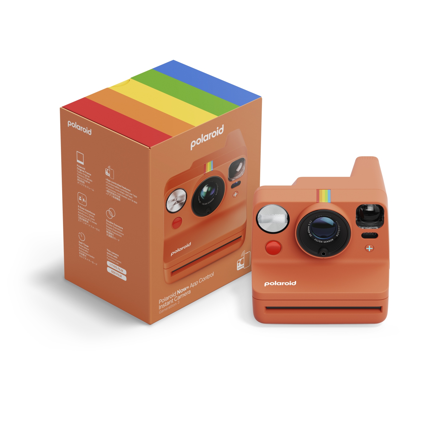 Polaroid Now+ Generation 3 Instant Camera - Coral