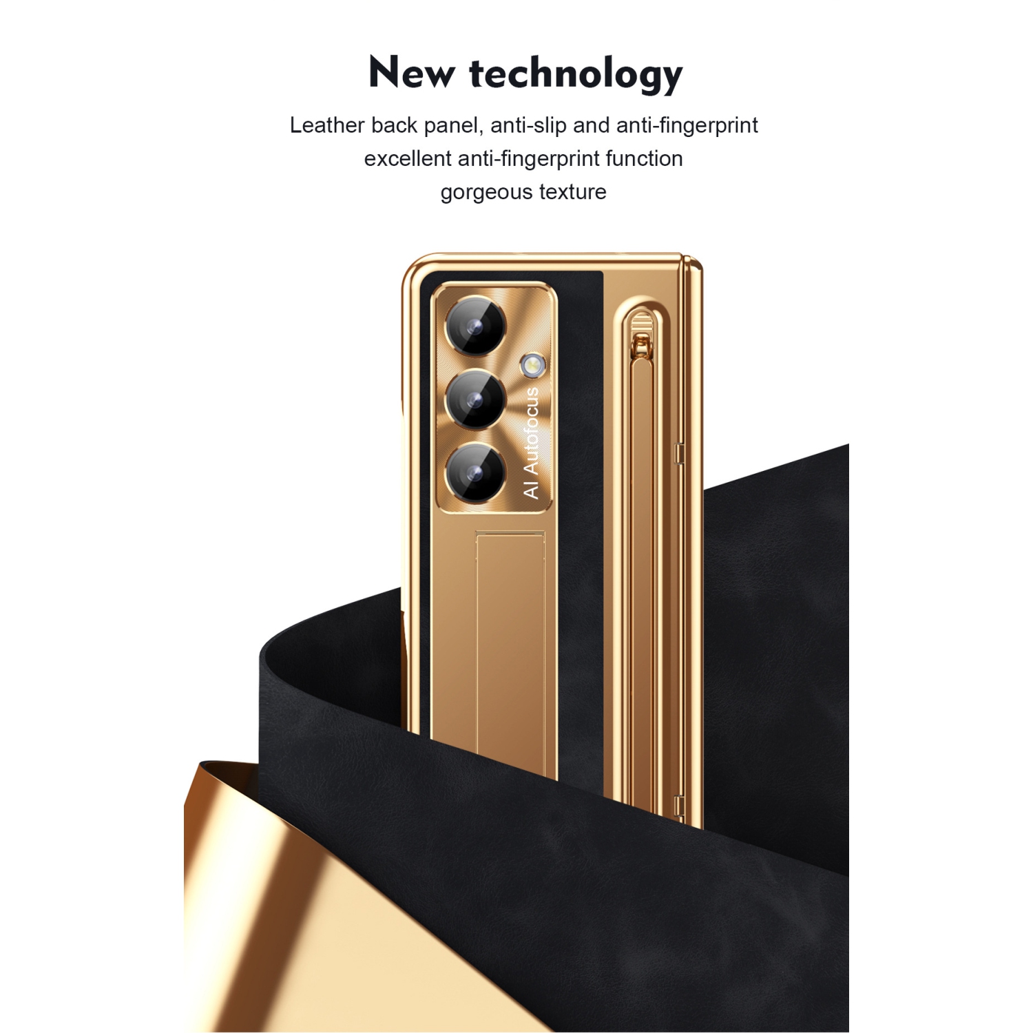 Pour les étuis Z Fold 7 de Samsung, les étuis à fente pour stylo, les protecteurs d'écran et les étuis tout-en-un à l'épreuve des chutes - bords bleu