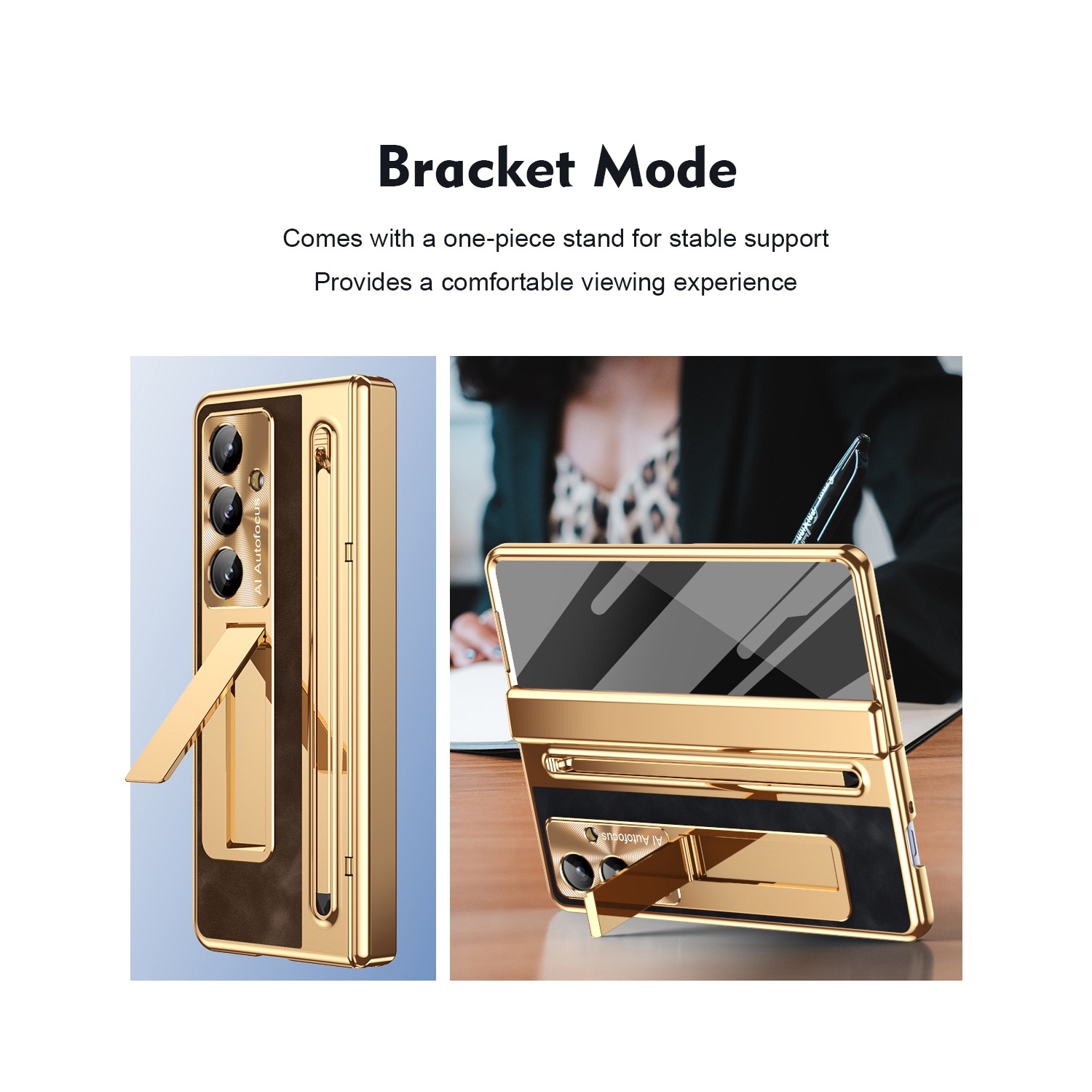 Pour les étuis Z Fold 7 de Samsung, les étuis à fente pour stylo, les protecteurs d'écran et les étuis tout-en-un à l'épreuve des chutes - bords bleu