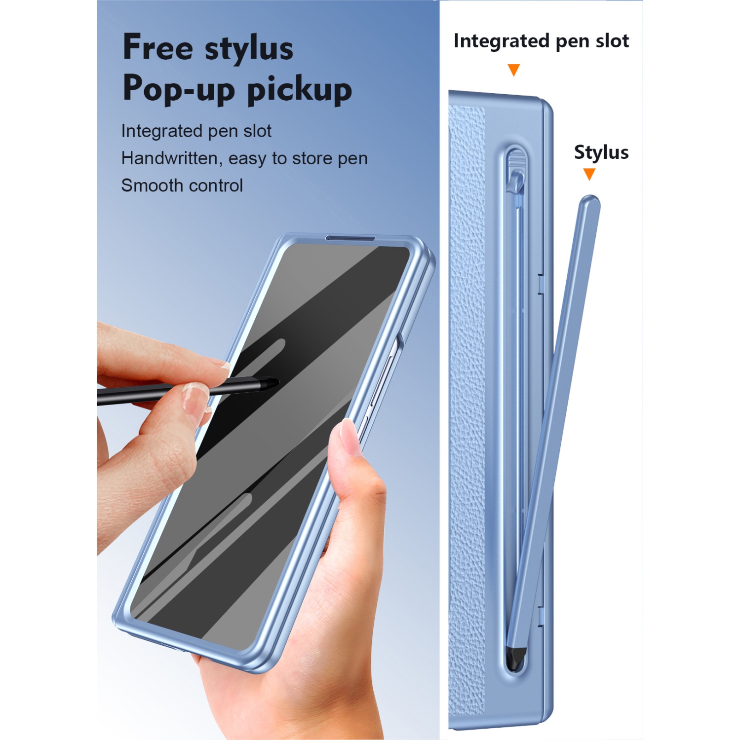 Pour les étuis Z Fold 7 de Samsung, les étuis à fente pour stylo, les protecteurs d'écran et les étuis tout-en-un à l'épreuve des chutes - bords