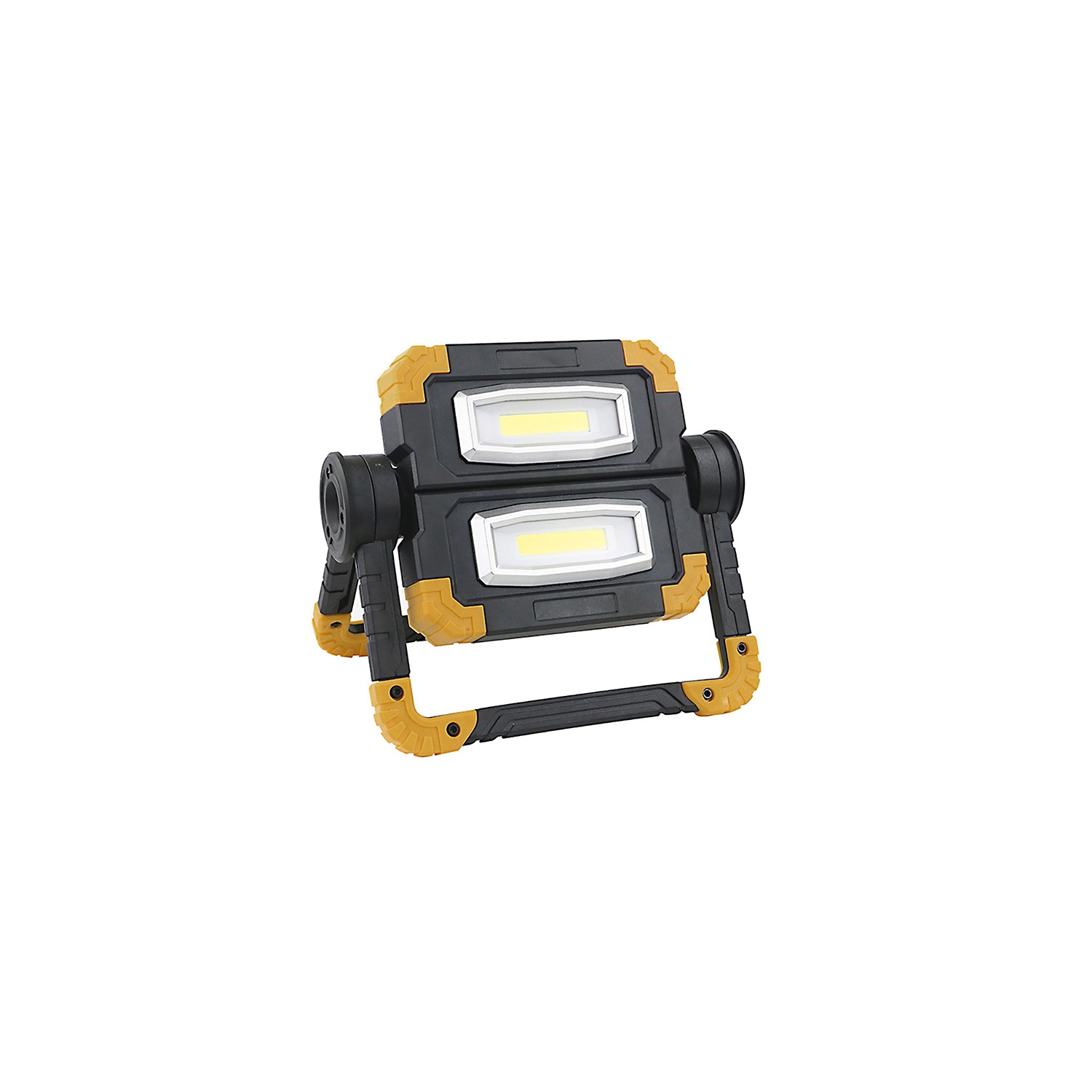 New COB Lighting Work Light, Outdoor Floodlight, LED Folding Repair Light, Portable Lantern, Suitable for Outdoor Camping and Work Lighting - Yellow
