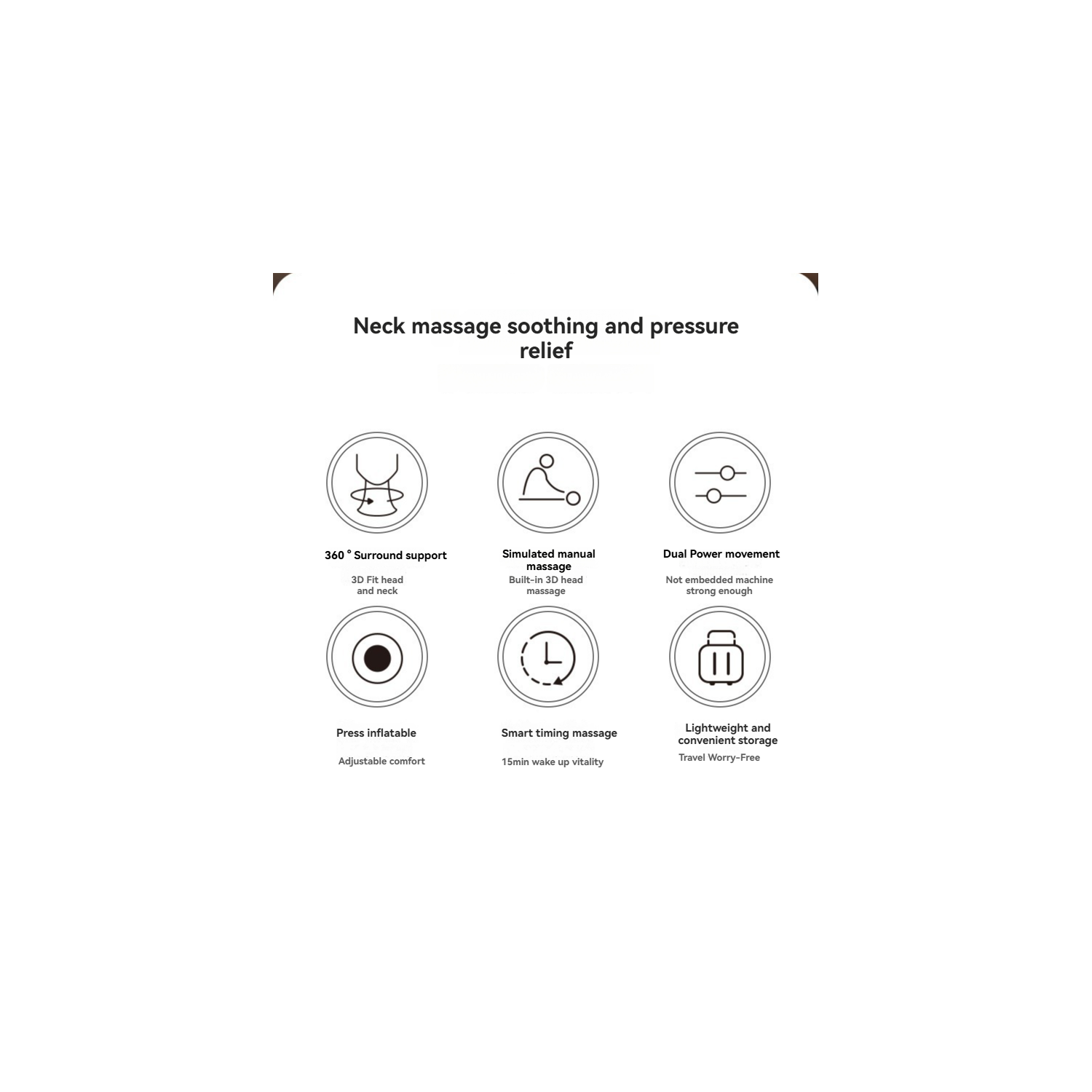 Home smart shoulder and neck massager, hot compress vibration + simulated human finger kneading, relieves work fatigue, suitable for home and office