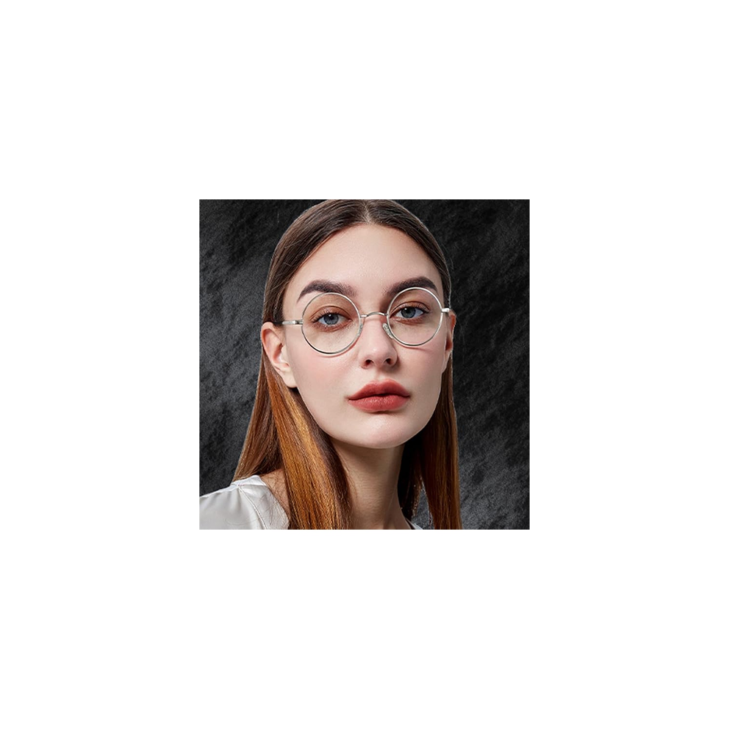 Lunettes anti-lumière bleue Mehiaz pour Femmes Homme Ordinateur rétro Écran de jeu Lunettes Lunettes rondes Cadres Anti-fatigue UV