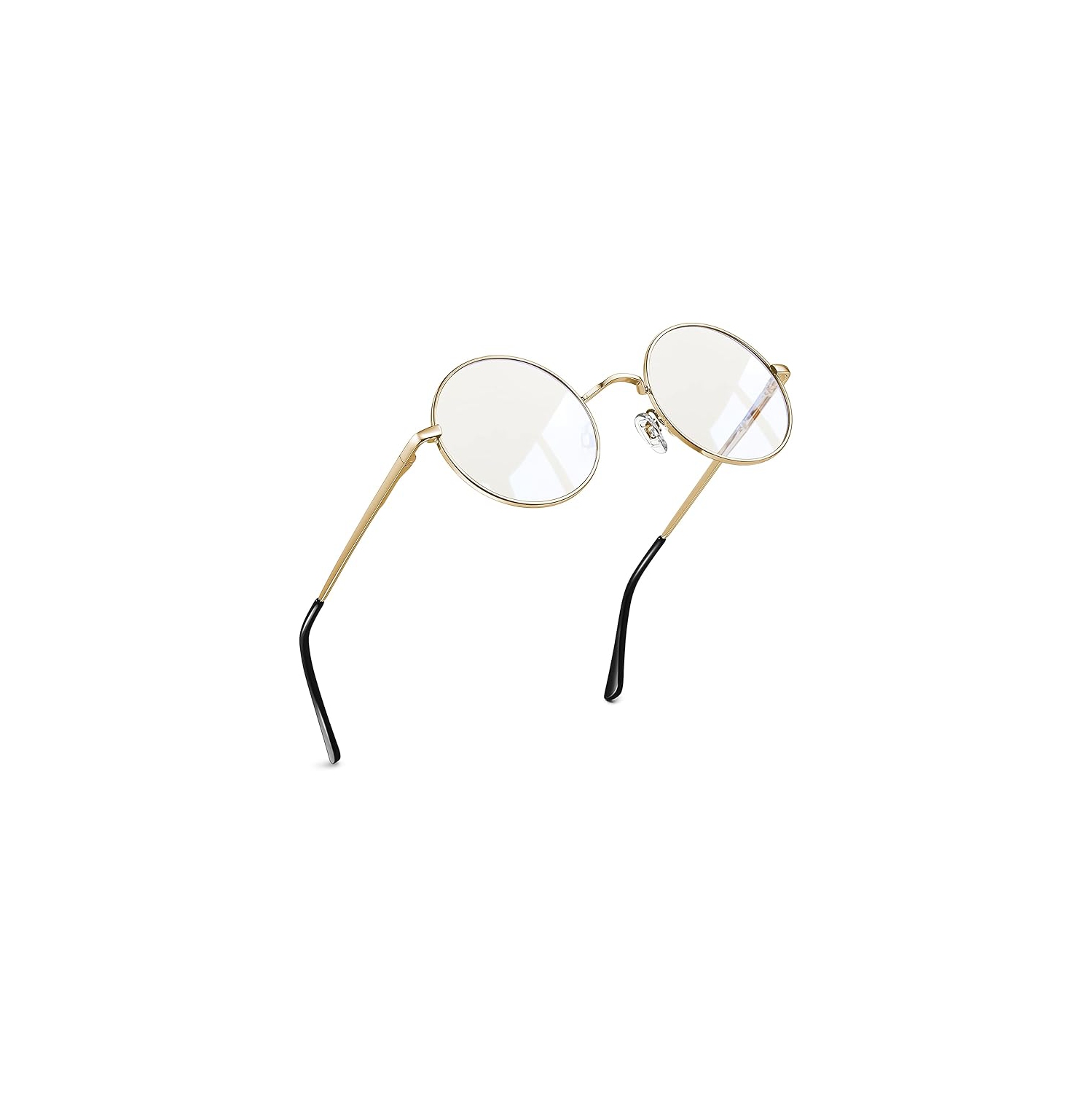 Lunettes anti-lumière bleue Mehiaz pour Femmes Homme Ordinateur rétro Écran de jeu Lunettes Lunettes rondes Cadres Anti-fatigue UV